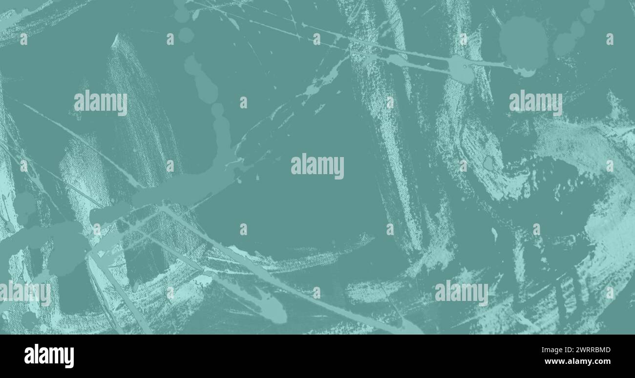 Image of organic paint brush strokes moving over mid green background