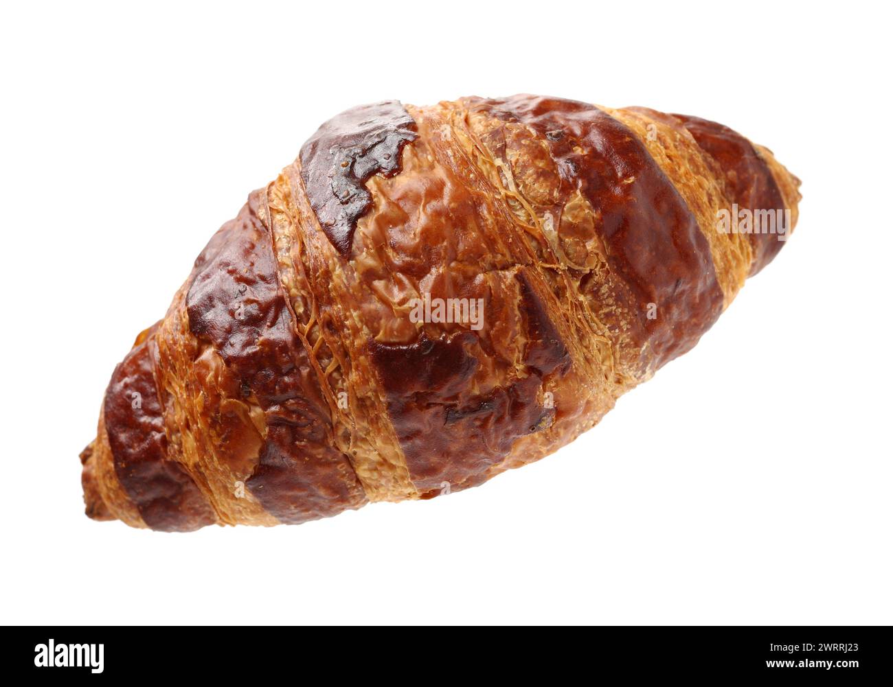 Fresh croissants isolated on white background Stock Photo - Alamy