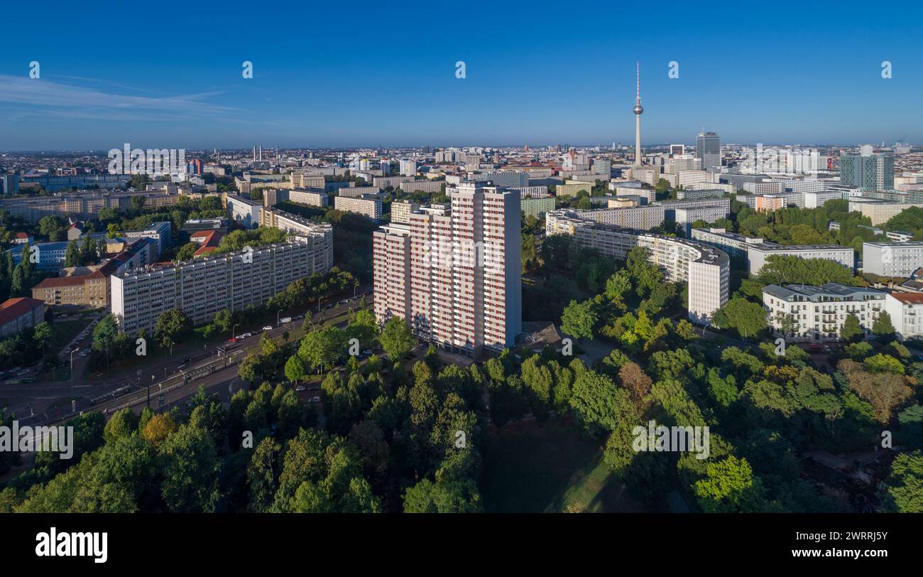 Platz der Vereinten Nationen, East Berlin, Germany Stock Photo