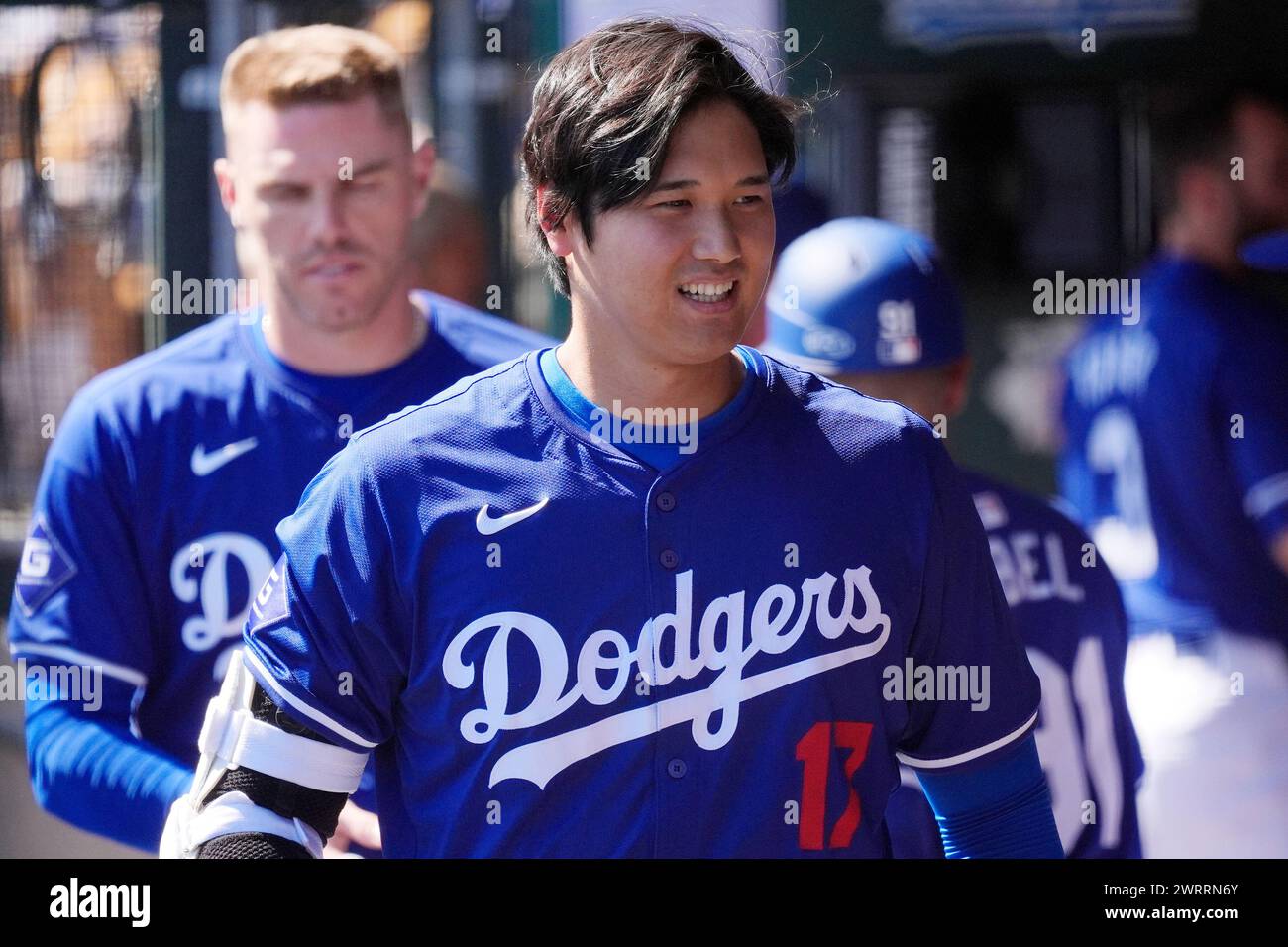 FILE Los Angeles Dodgers' Shohei Ohtani, of Japan, walks through the dugout during the team's