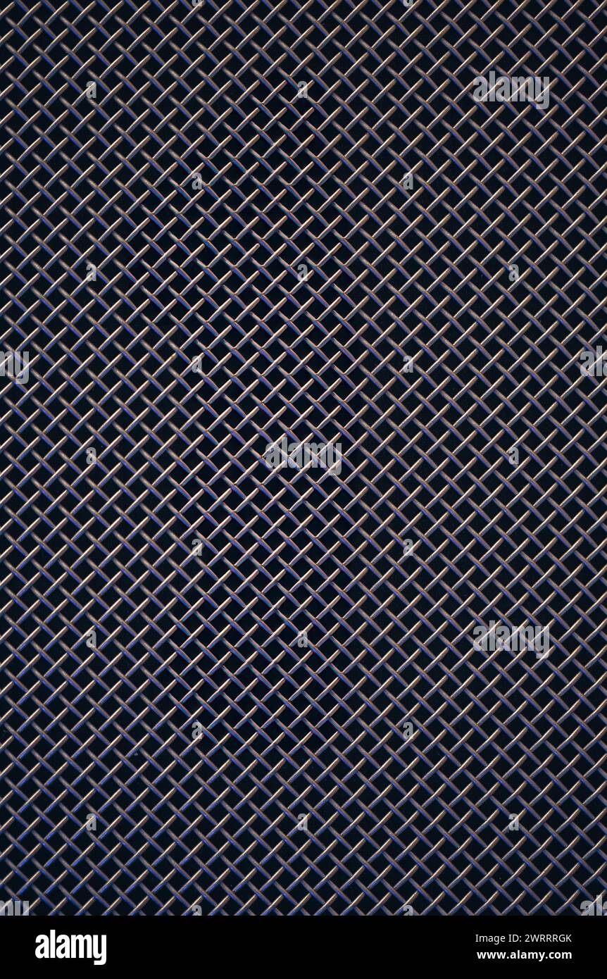 Abstract black metallic mesh texture for background Stock Photo - Alamy