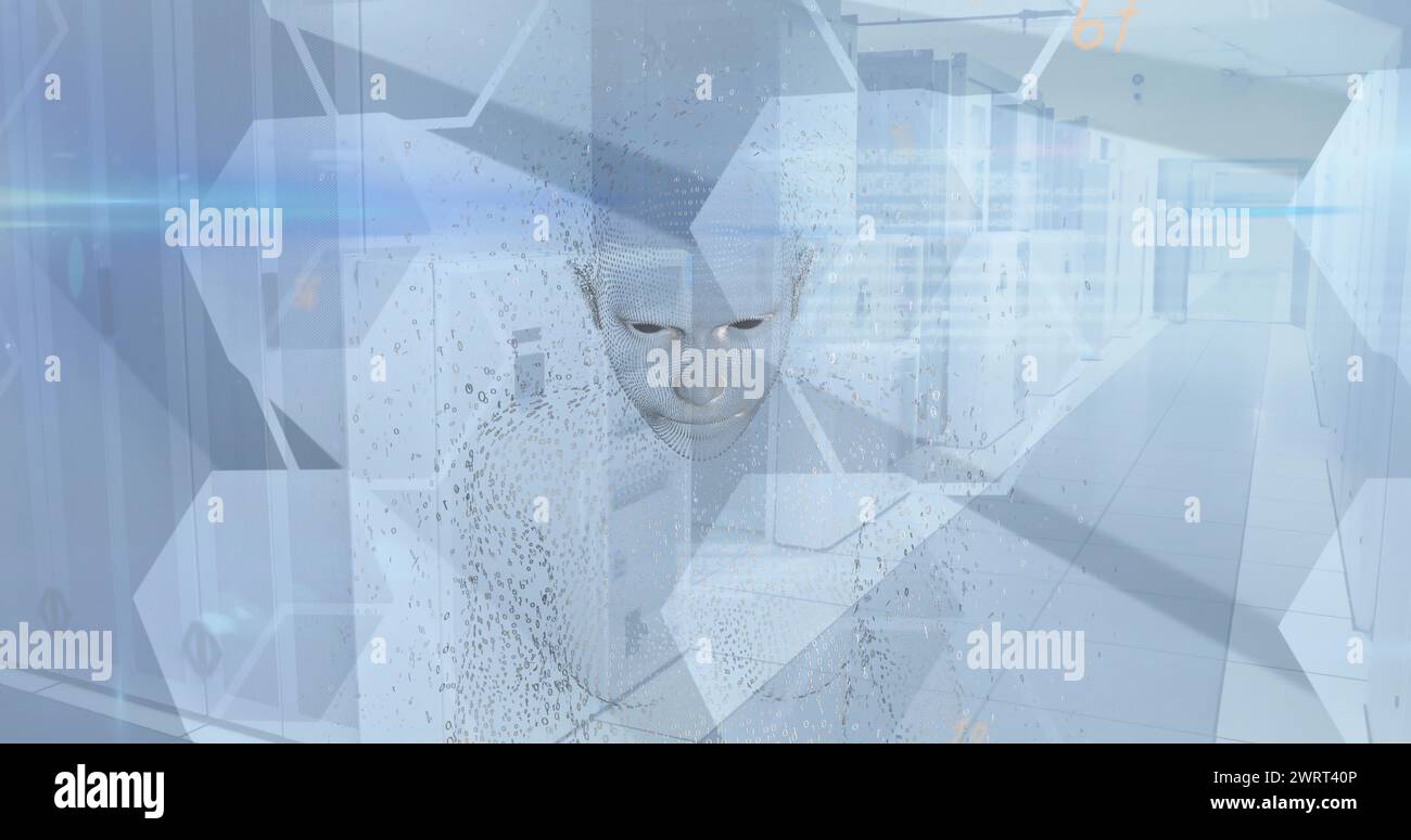 Image of numbers over human body model against data processing and ...