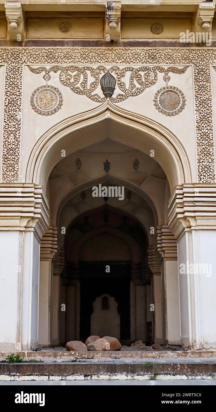 Mughal Architecture on Mausoleum in the Campus of Qutub Shahi Tombs ...