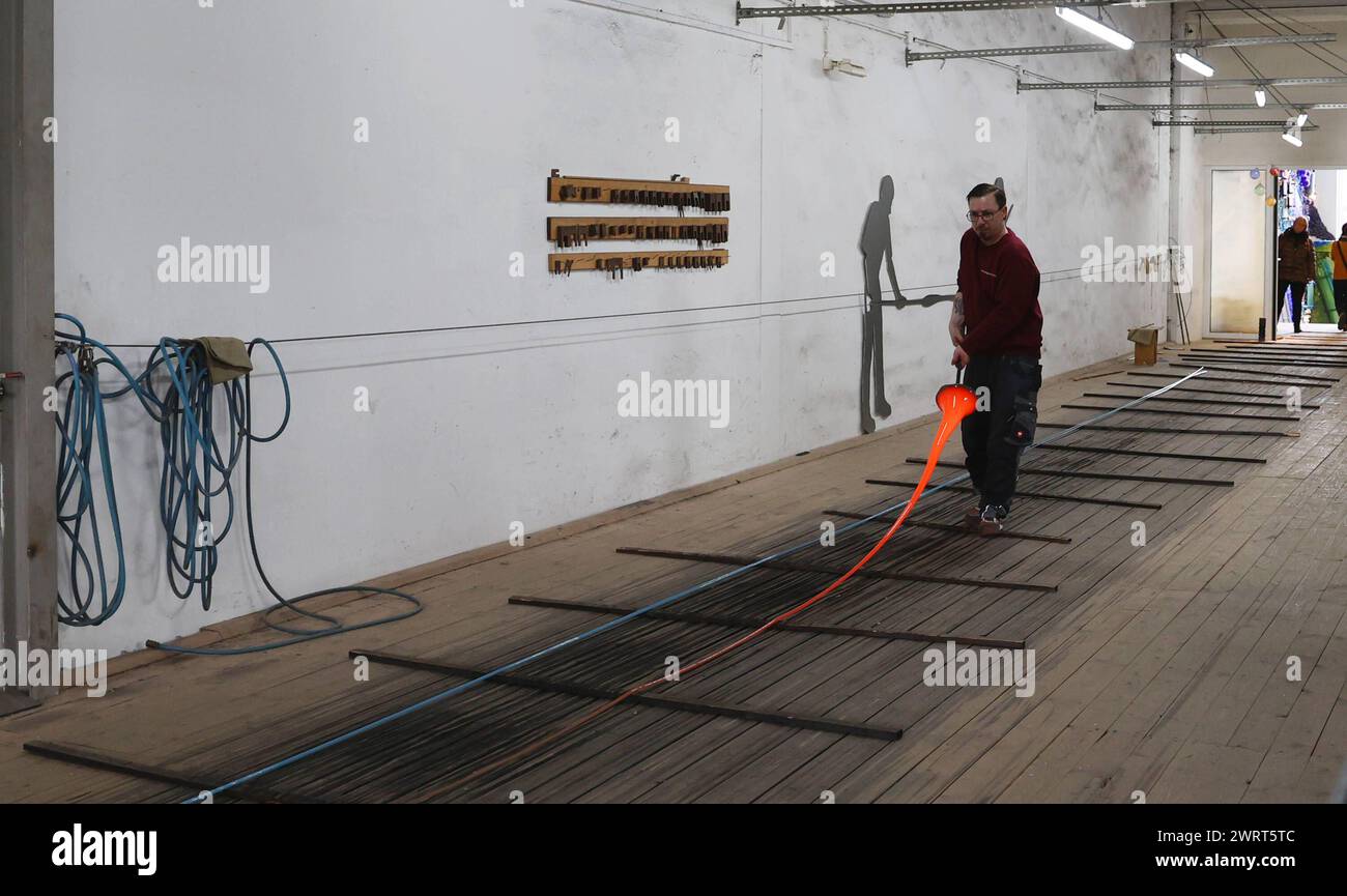 Unique Lauscha glass designs on display