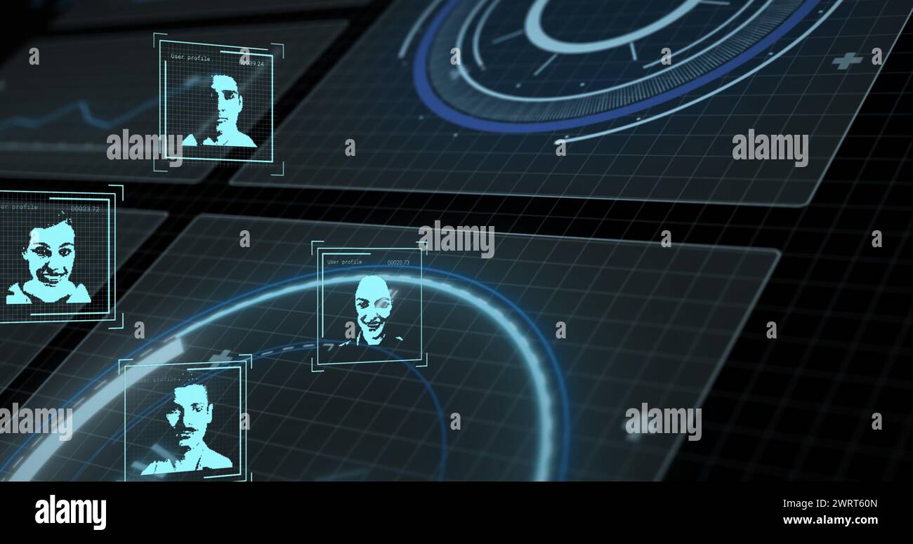 User Processing Image Image of user photos and data processing in digital space Stock Photo ...