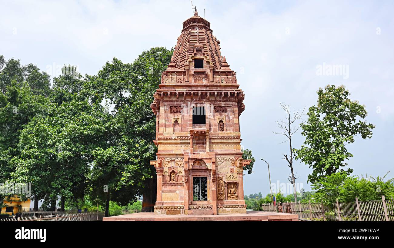 Beautifully Carved Kanthi Dewal Temple, Ratanpur, Bilaspur, Chhattisgarh, India. Stock Photo