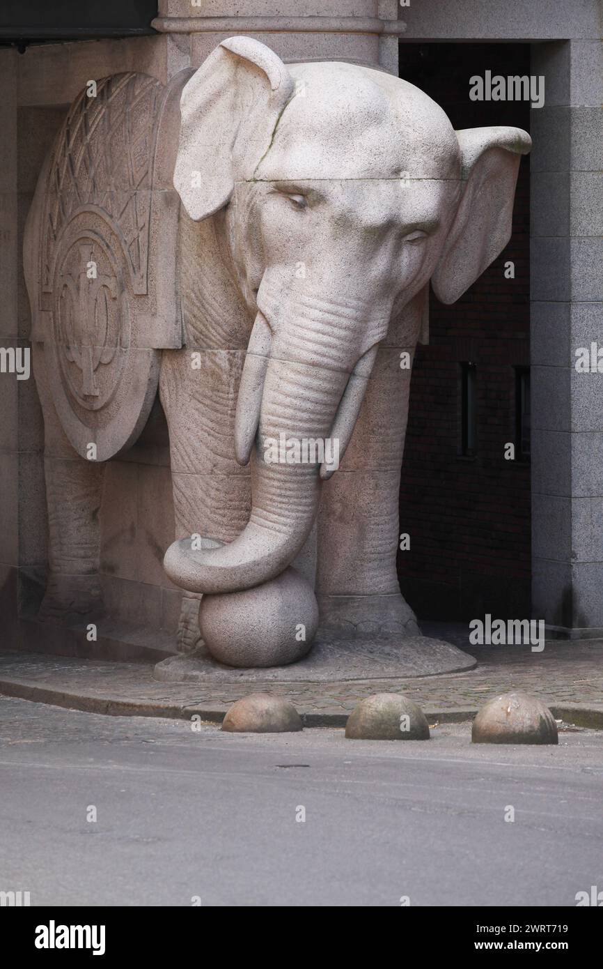 Elephant gate in Copenhagen, Denmark Stock Photo