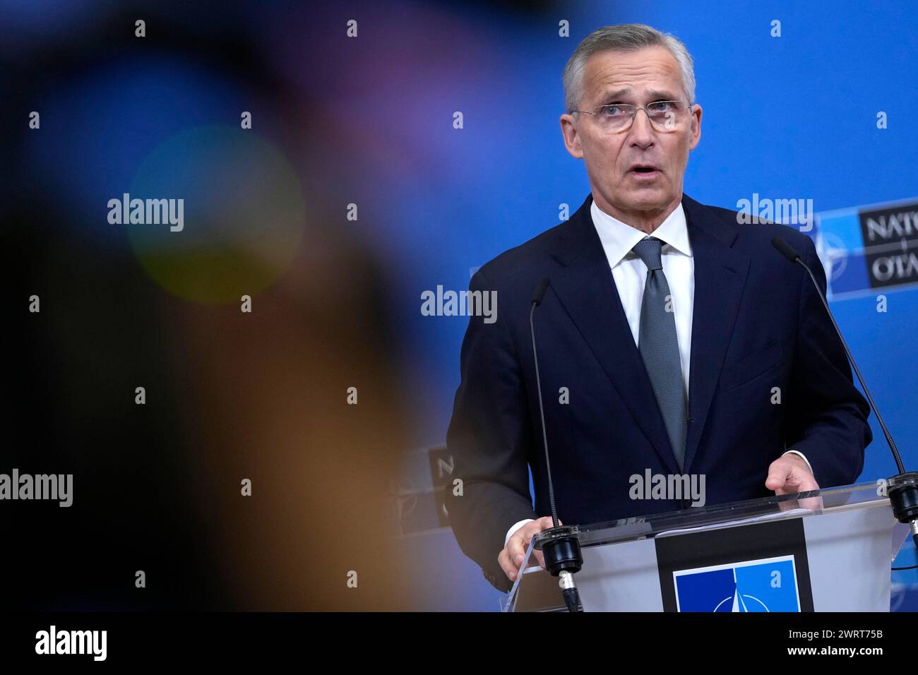 NATO Secretary General Jens Stoltenberg presents the 2023 NATO annual