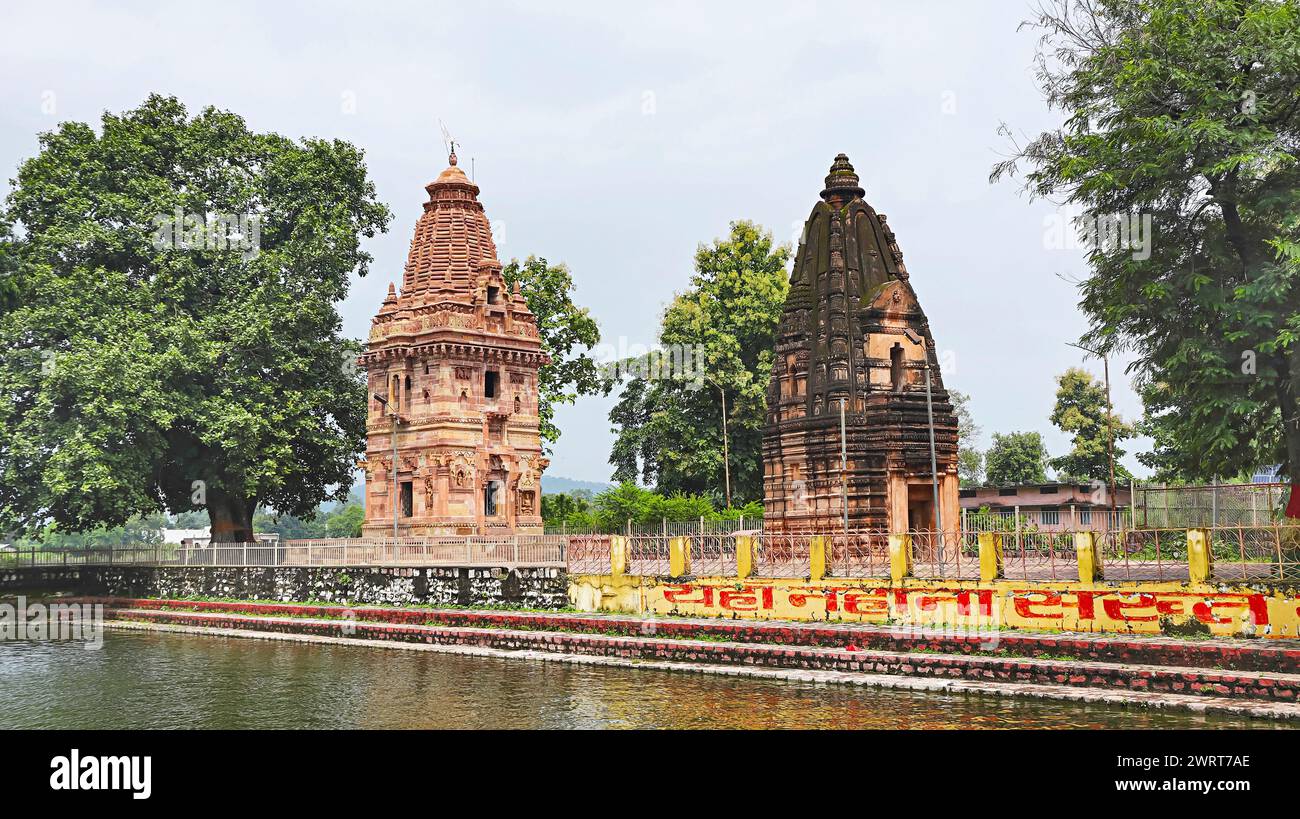 Beautifully Carved Kanthi Dewal Temple, Ratanpur, Bilaspur, Chhattisgarh, India. Stock Photo