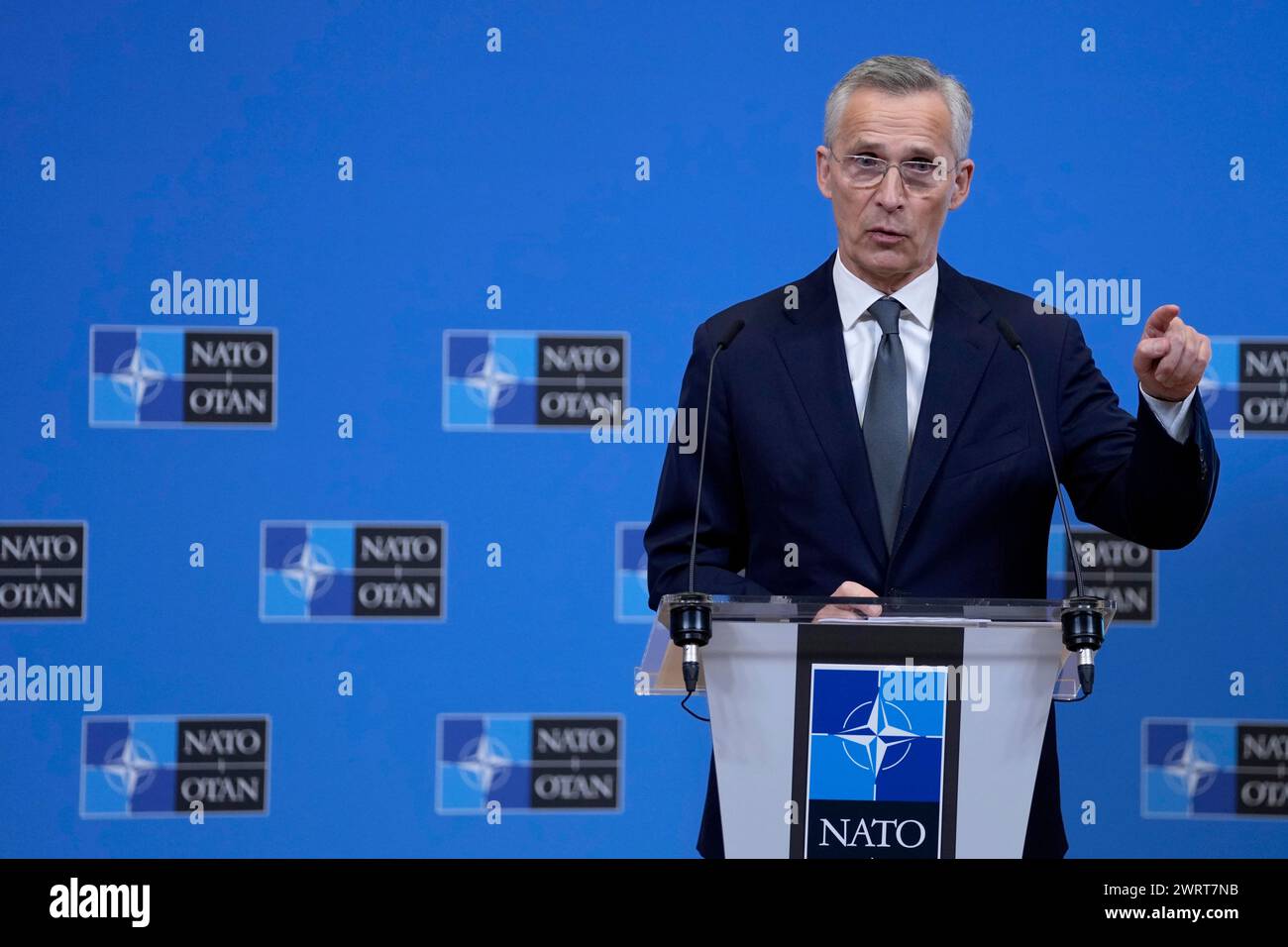 NATO Secretary General Jens Stoltenberg presents the 2023 NATO annual