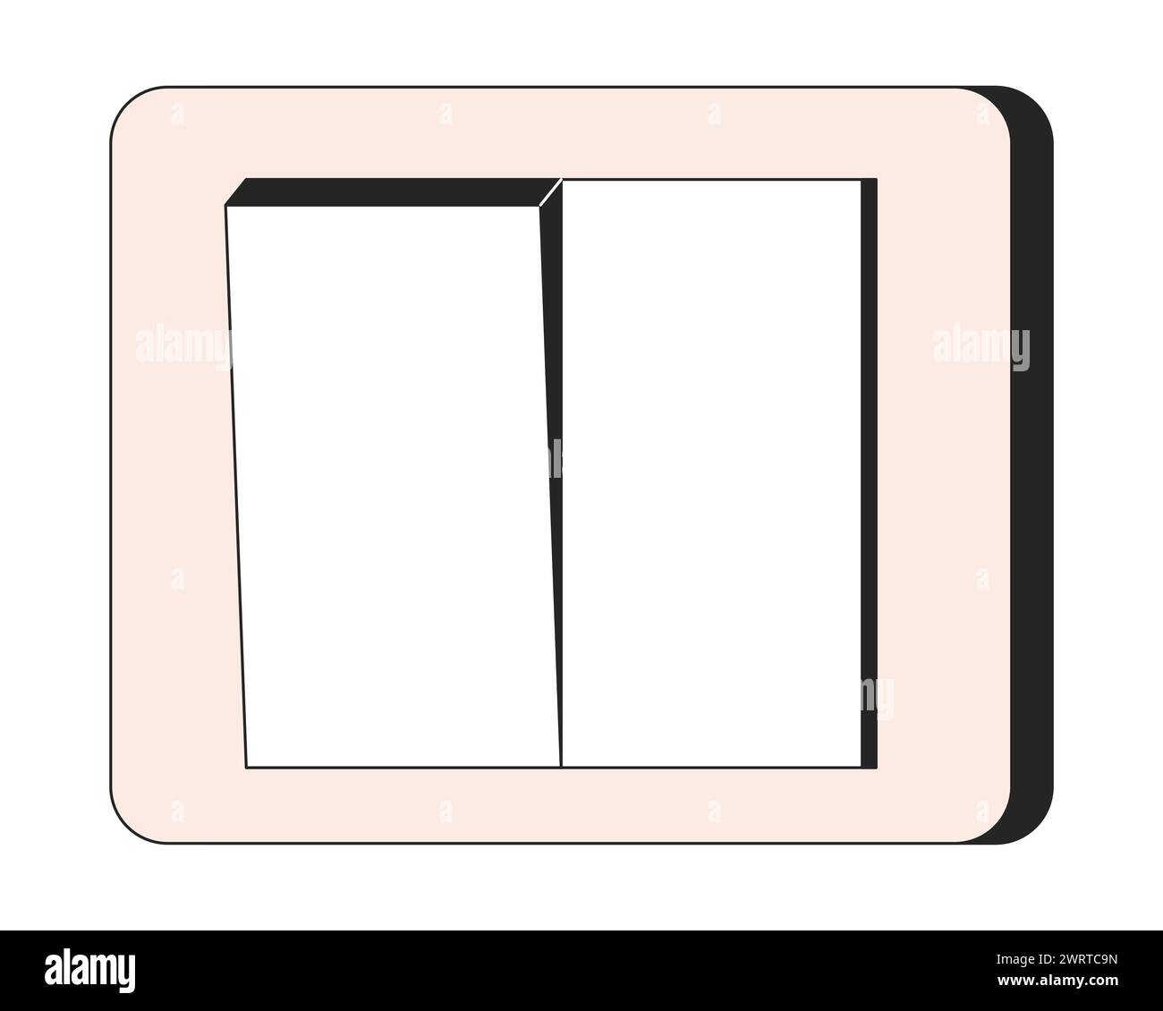 Cartoon turn on light switch hi-res stock photography and images - Alamy