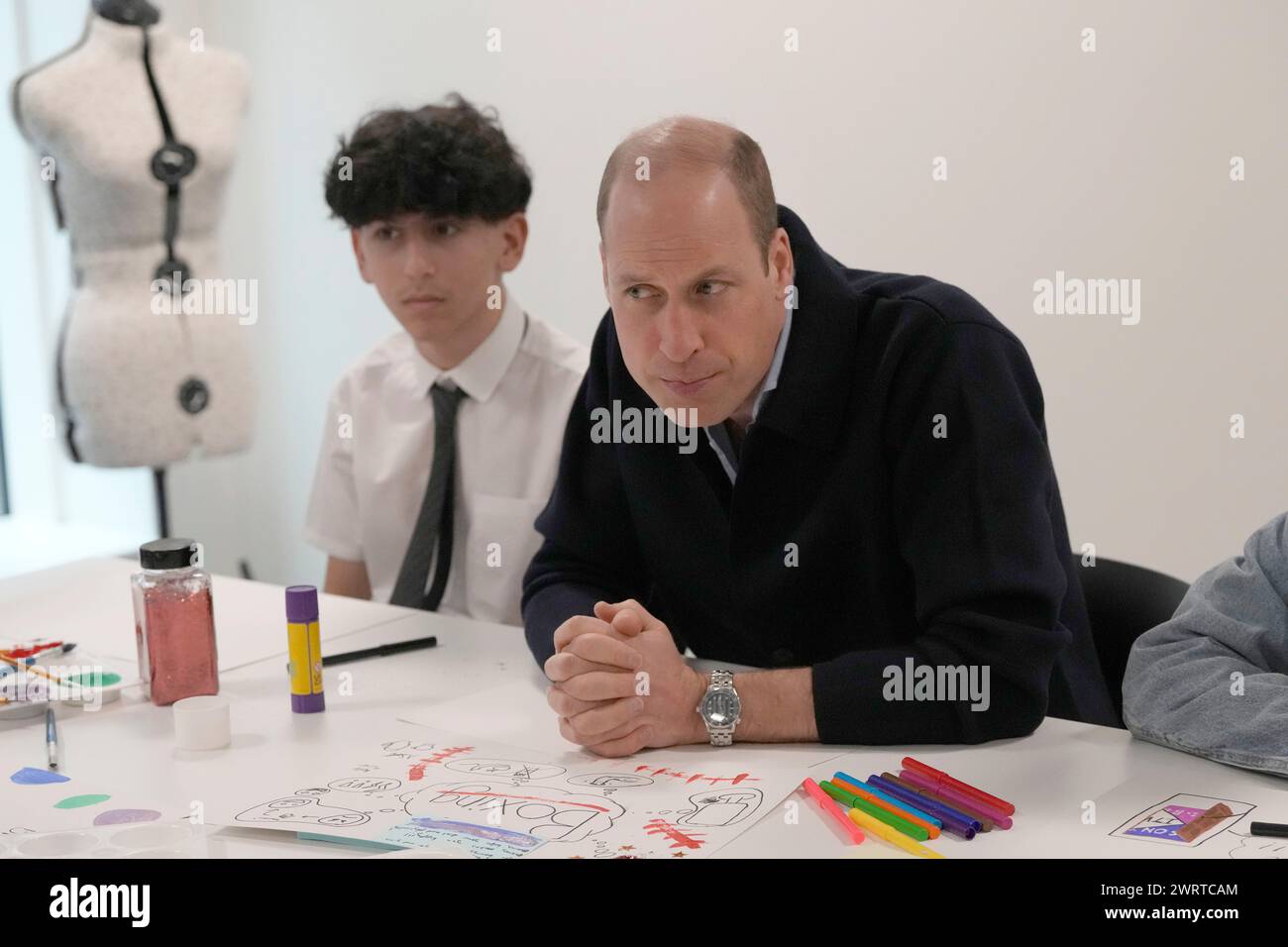 The Prince of Wales during a visit to WEST, the new OnSide charity