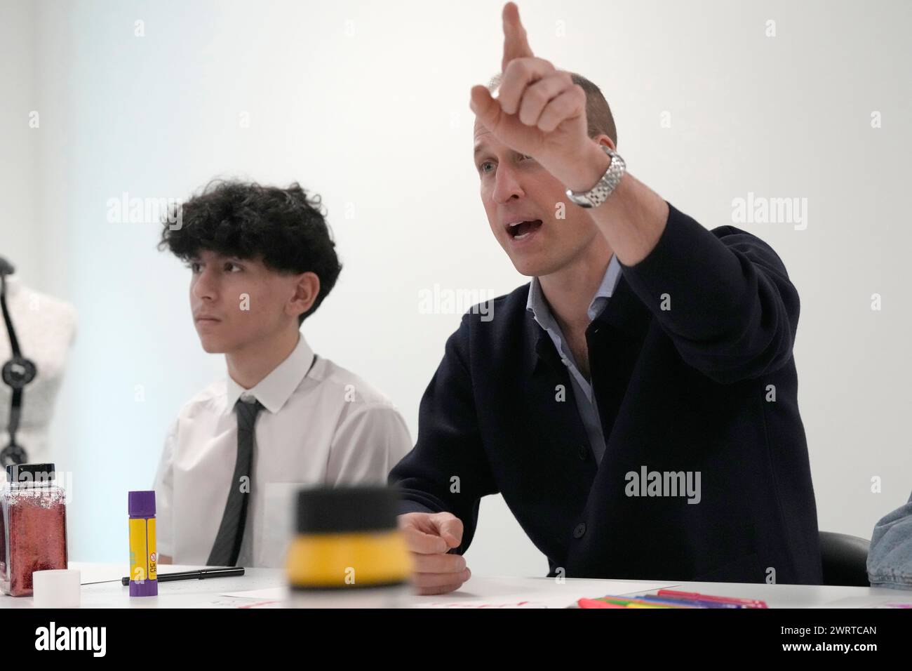 The Prince of Wales during a visit to WEST, the new OnSide charity