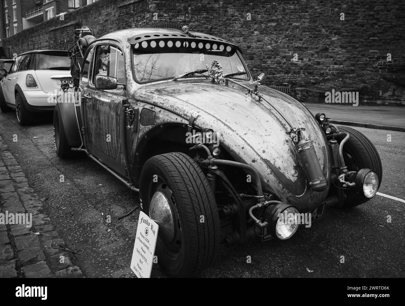 Photograph by © Jamie Callister. Converted VW Hot Rod and its proud