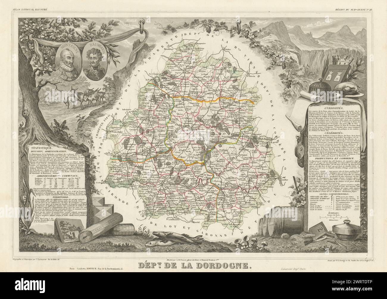 ou se situe la dordogne