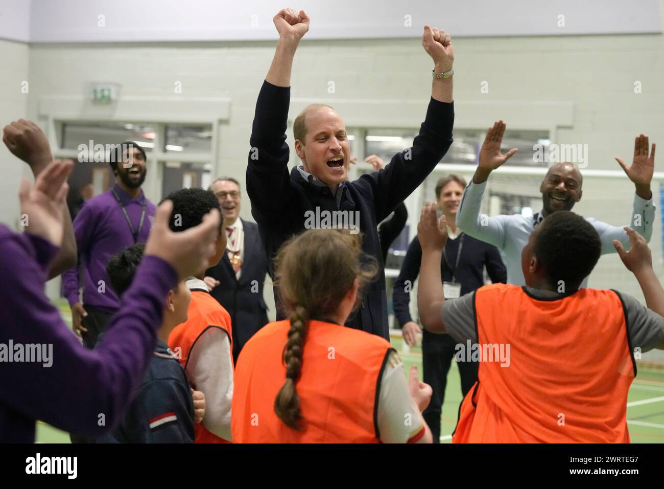 The Prince of Wales during a visit to WEST, the new OnSide charity