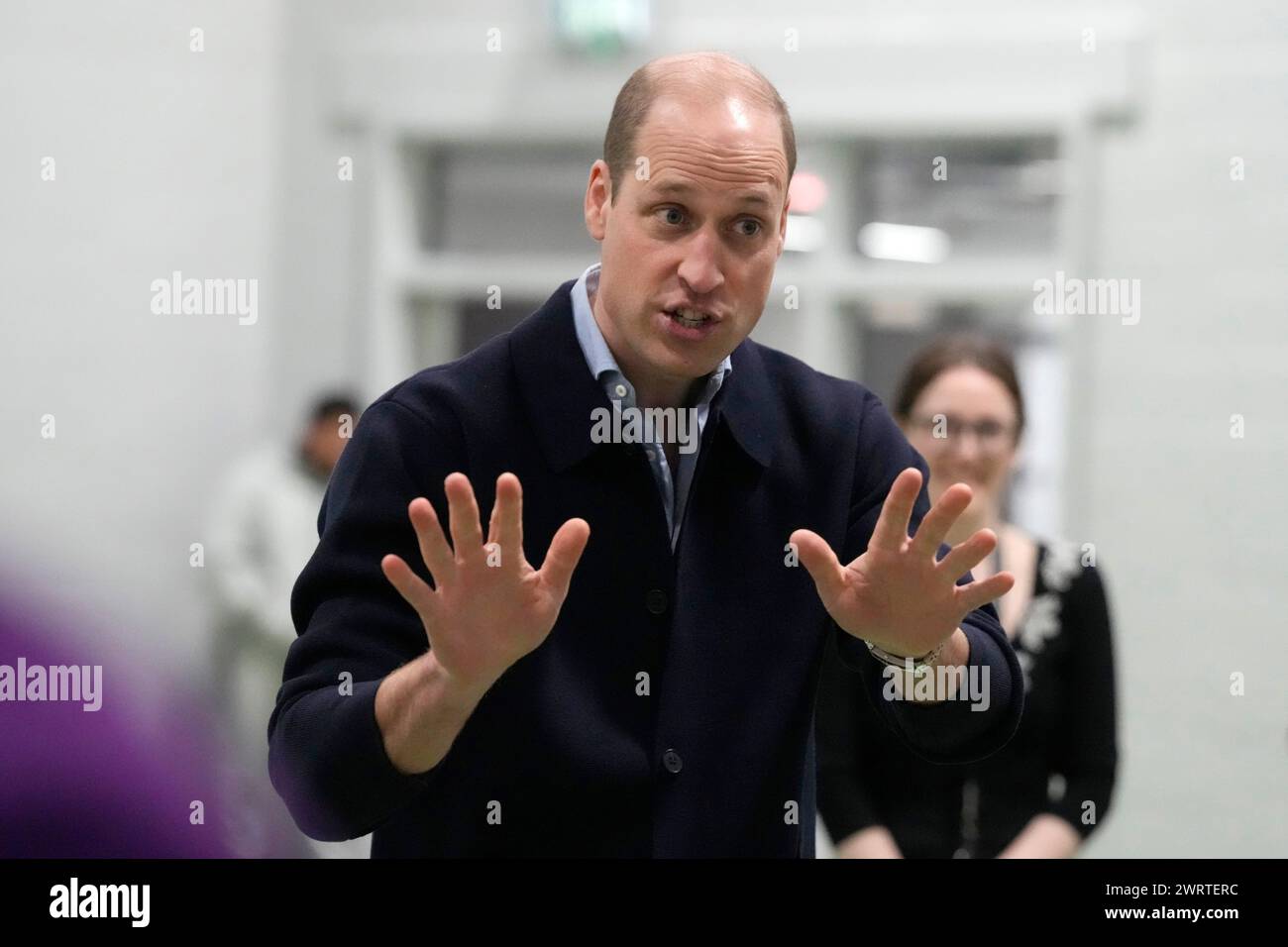 The Prince of Wales during a visit to WEST, the new OnSide charity