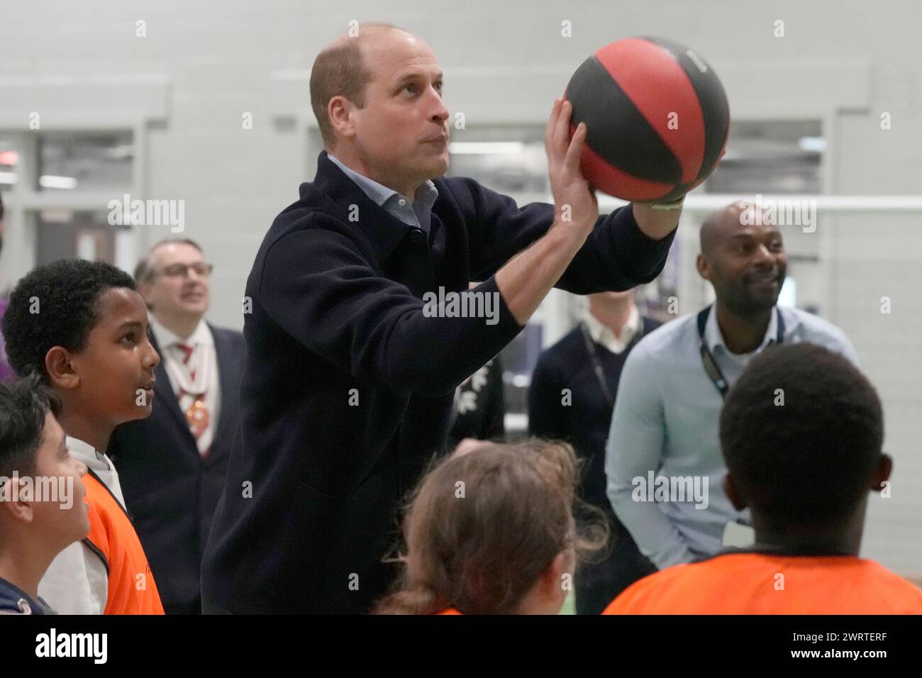 The Prince of Wales during a visit to WEST, the new OnSide charity