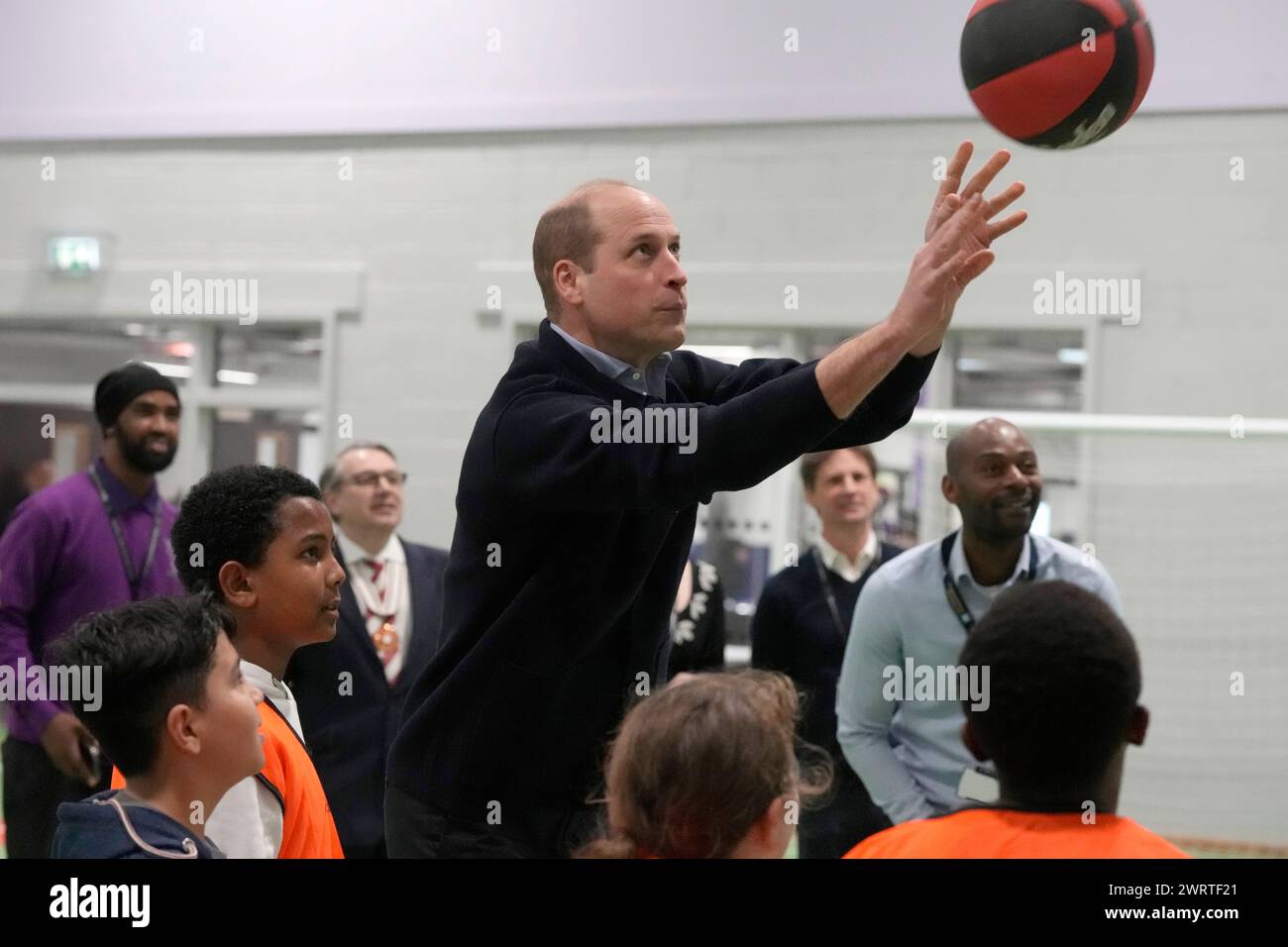 The Prince of Wales during a visit to WEST, the new OnSide charity