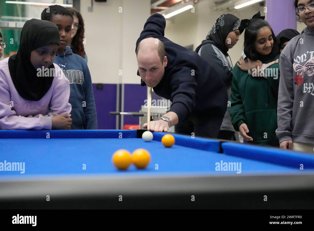 The Prince of Wales during a visit to WEST, the new OnSide charity