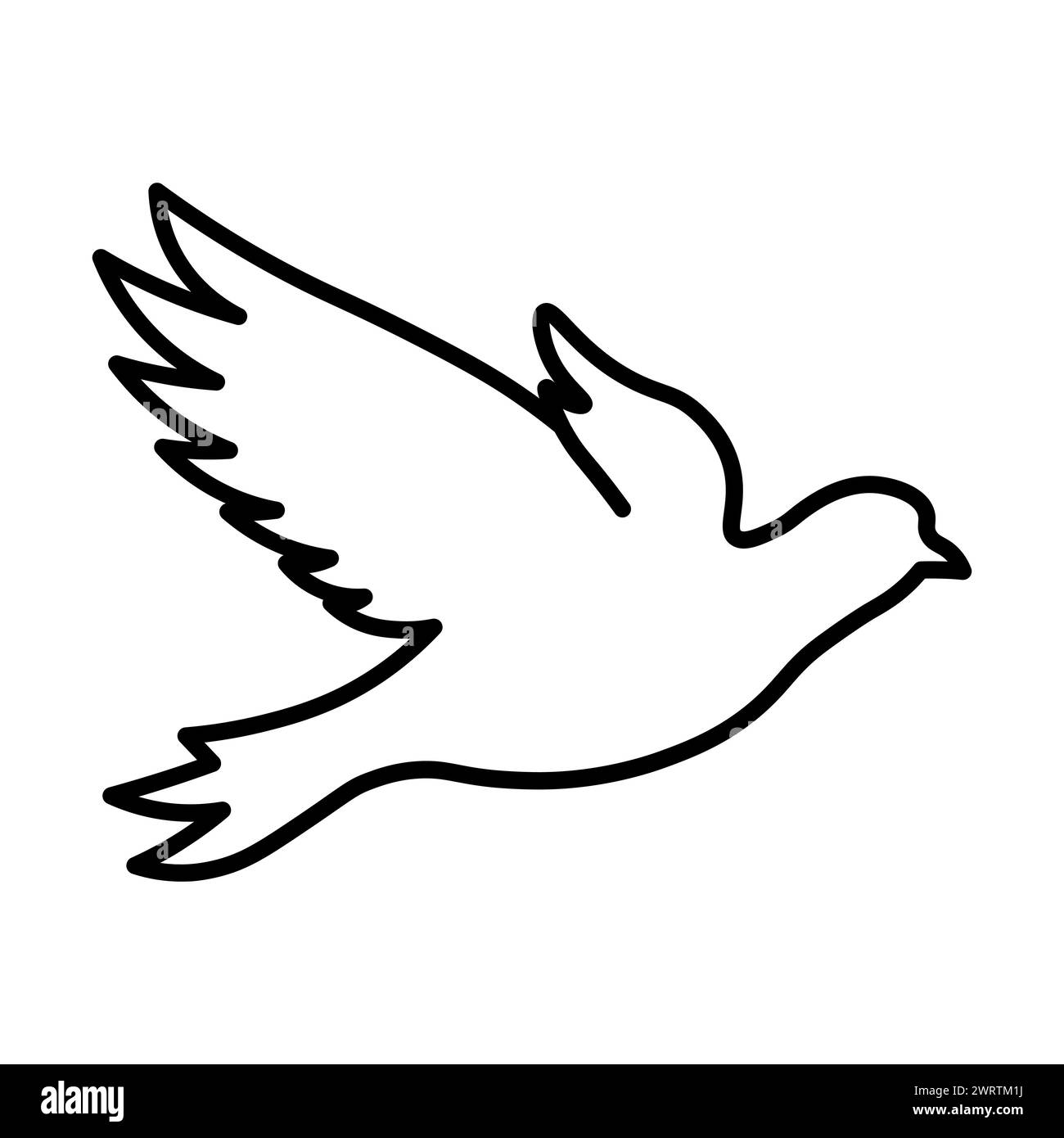 Black white drawing penguin hi-res stock photography and images - Alamy