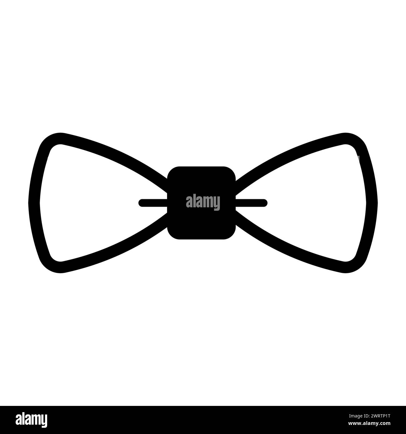 Black vector bow icon on white background stock vector image art alamy
