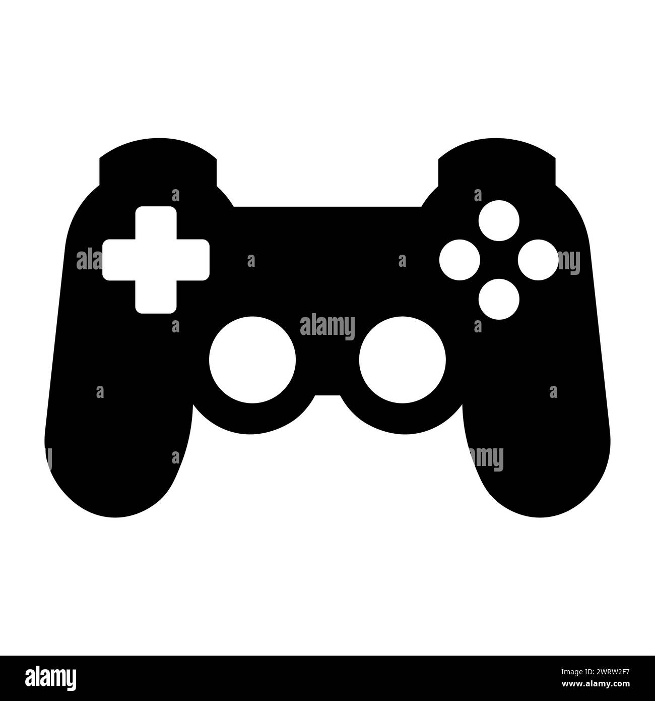 black vector console icon on white background Stock Vector Image & Art ...