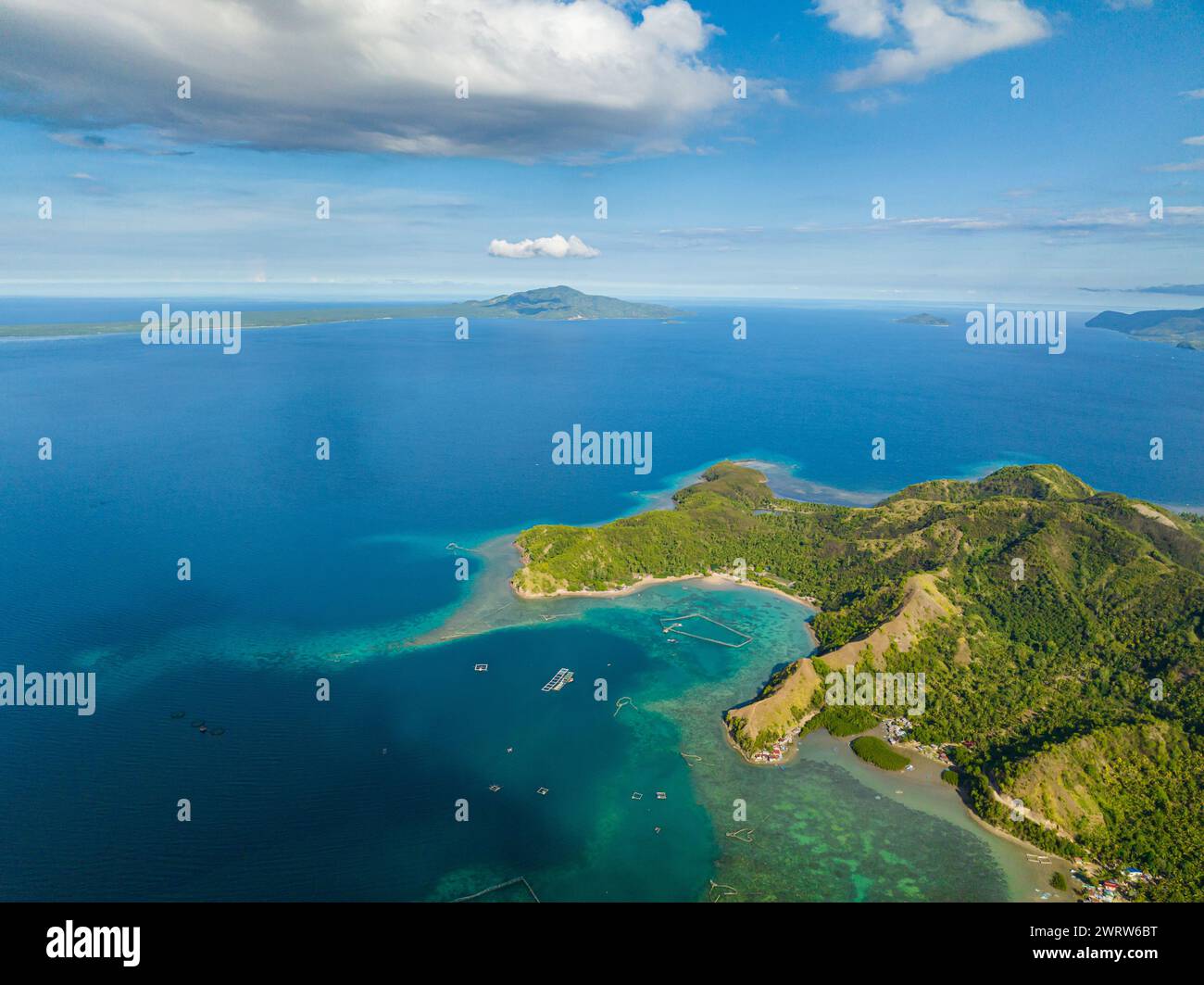 Impressive land formation resembling a dormant dinosaur in Mati, Davao
