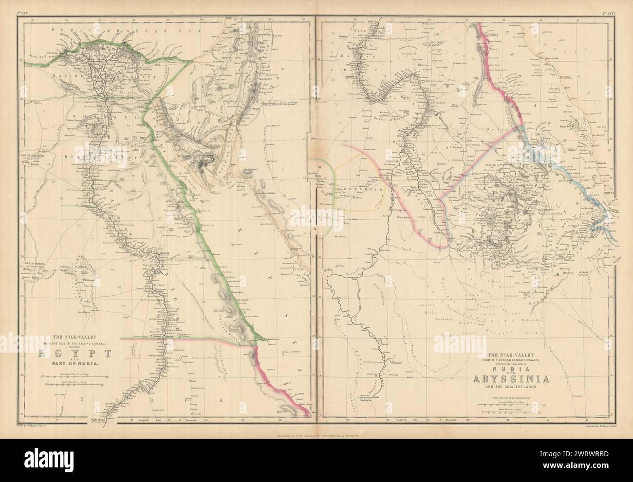 Map of egypt and sudan hi-res stock photography and images - Alamy