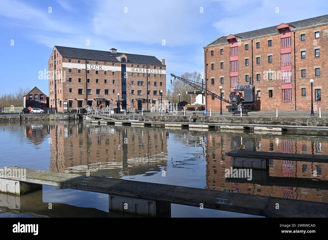 Historic Docks, Gloucester Stock Photo