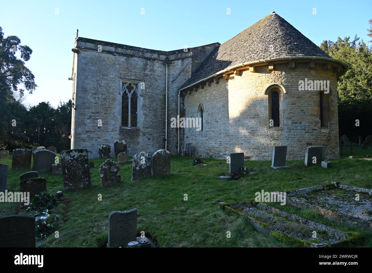St Nicholas Church, Kiddington near Woodstock, Oxfordshire Stock Photo