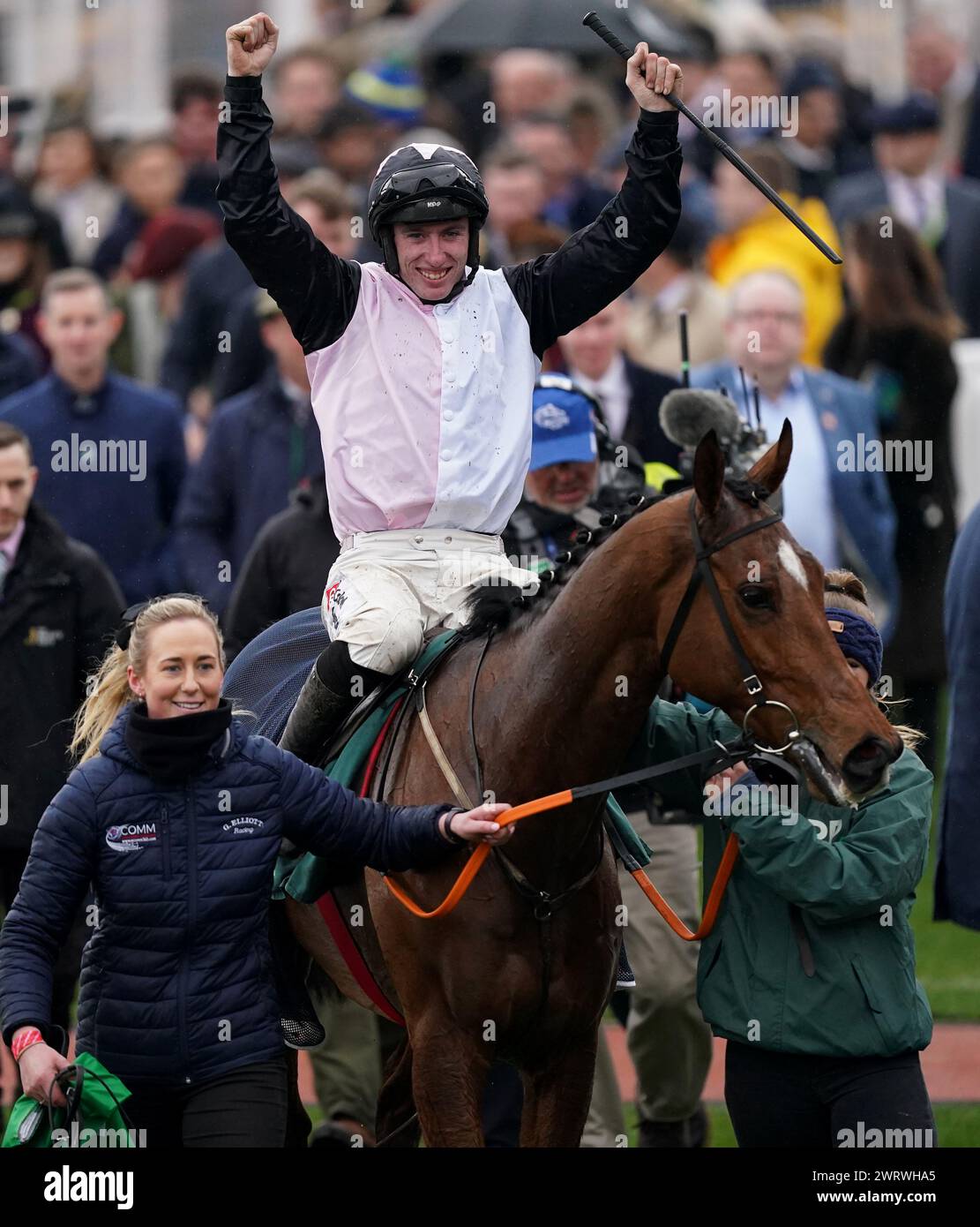 Jack Kennedy aboard Teahupoo after winning the Paddy Power Stayers