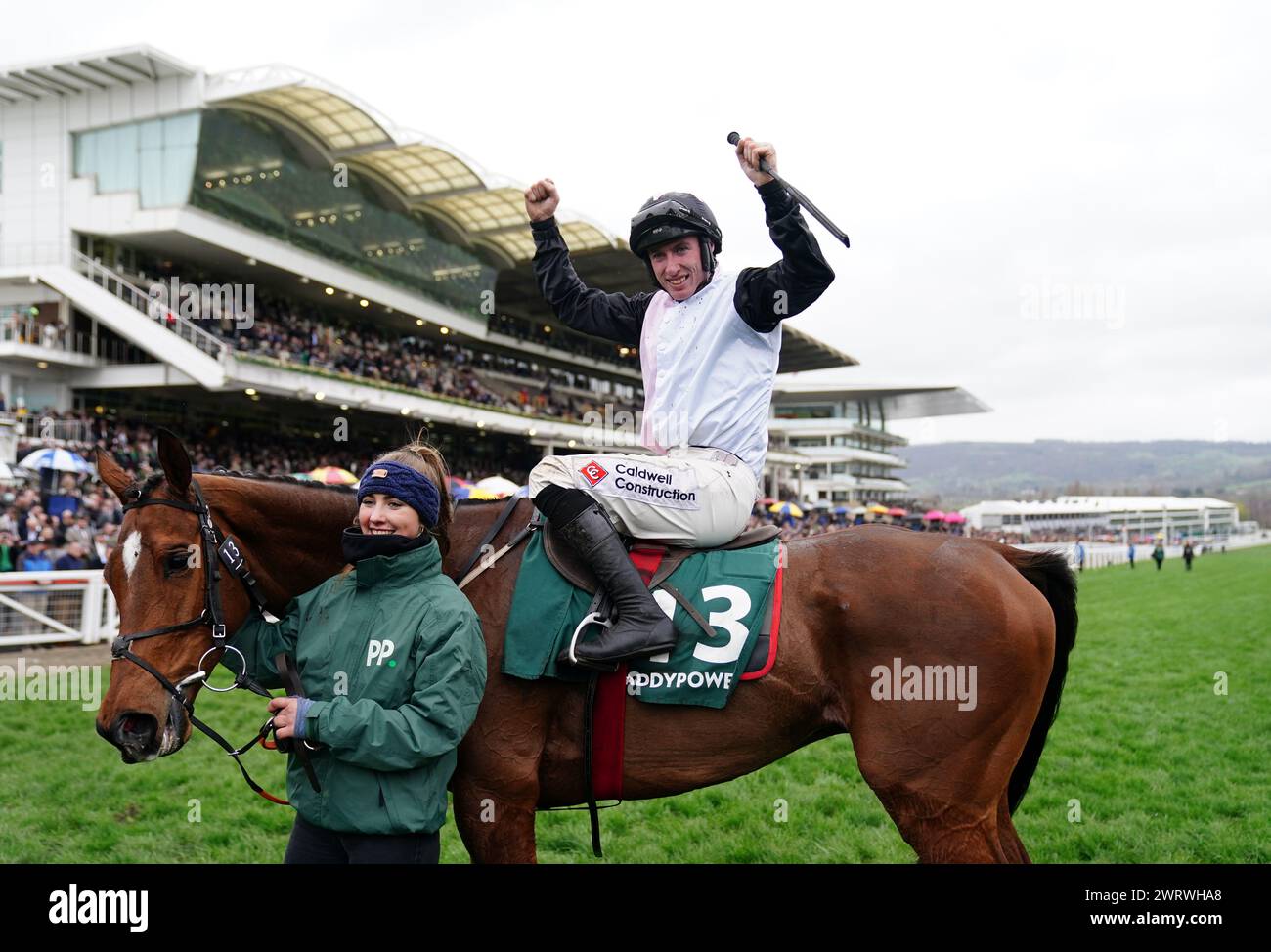 Jack Kennedy aboard Teahupoo after winning winning the Paddy Power