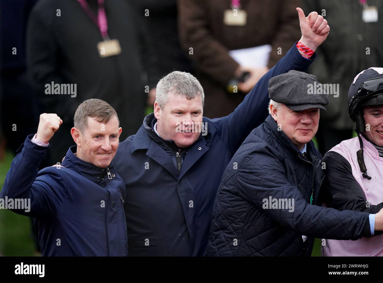 Gordon Elliott after winning the Paddy Power Stayers' Hurdle with