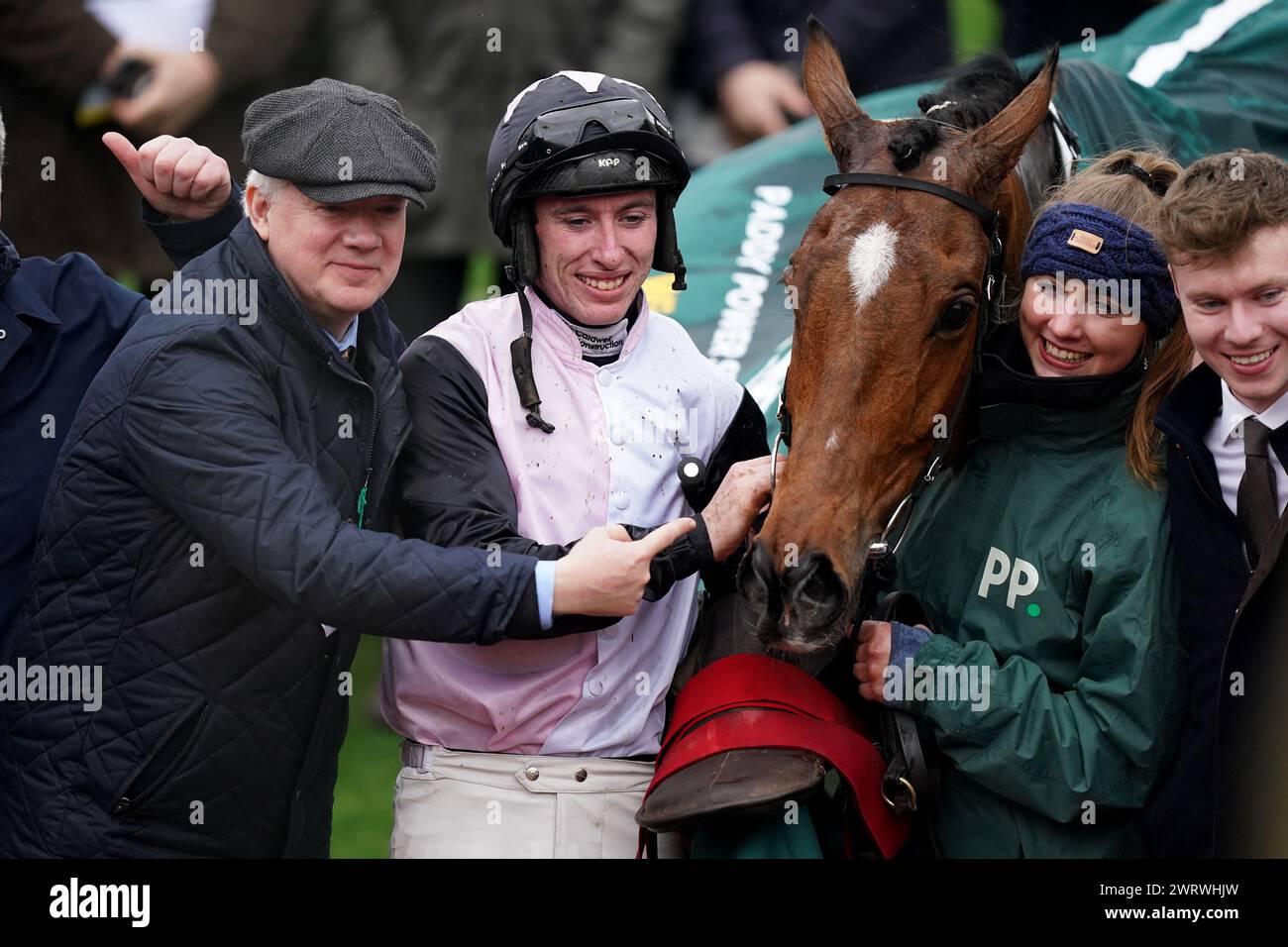 Jack Kennedy with Teahupoo after winning the Paddy Power Stayers