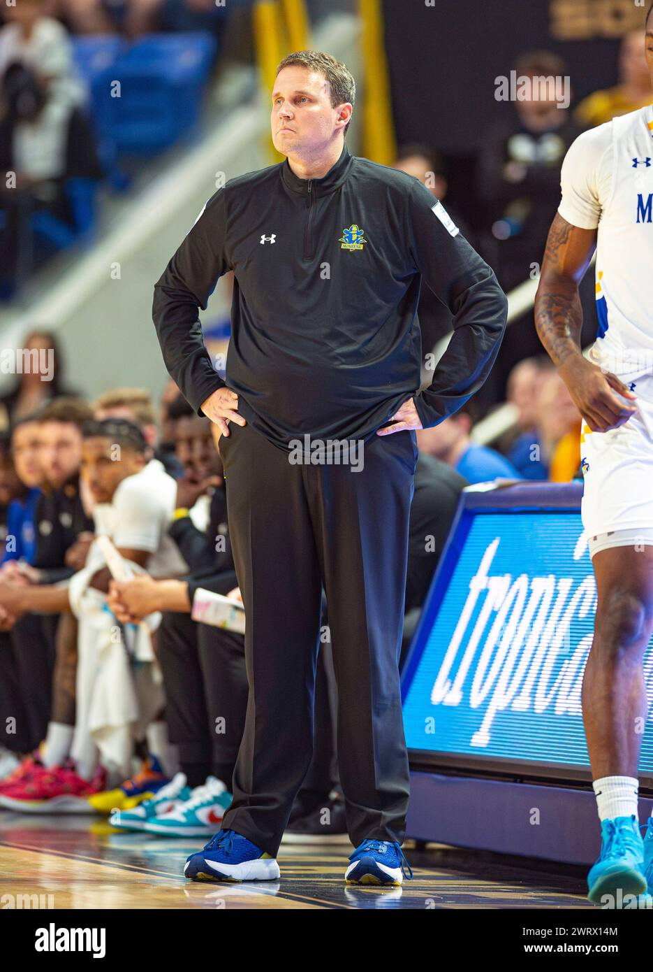 McNeese State head coach Will Wade watches from sideline against
