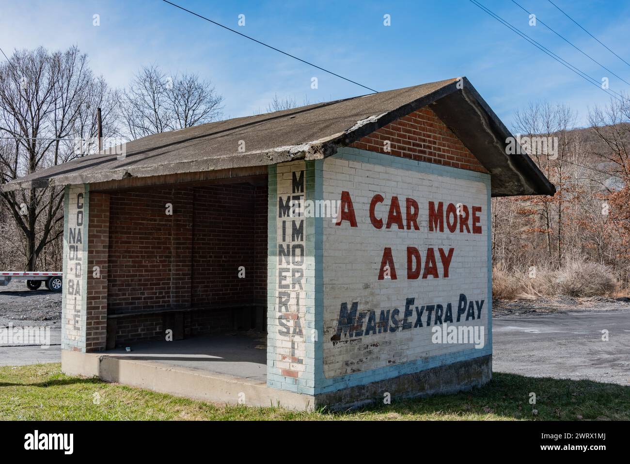 Leaving Coaldale Pennsylvania USA Stock Photo Alamy