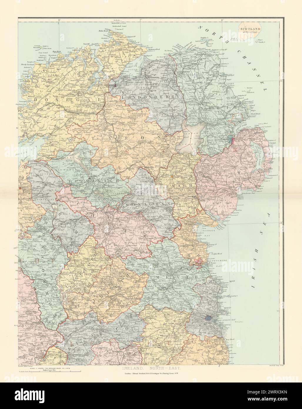 Antrim ireland map hires stock photography and images Alamy
