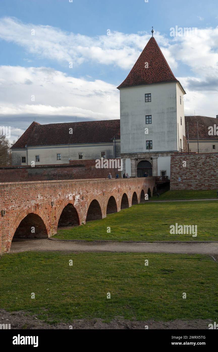 Nádasdy Castle in Sárvár, Vas County, Western Transdanubia Region, Hungary Stock Photo