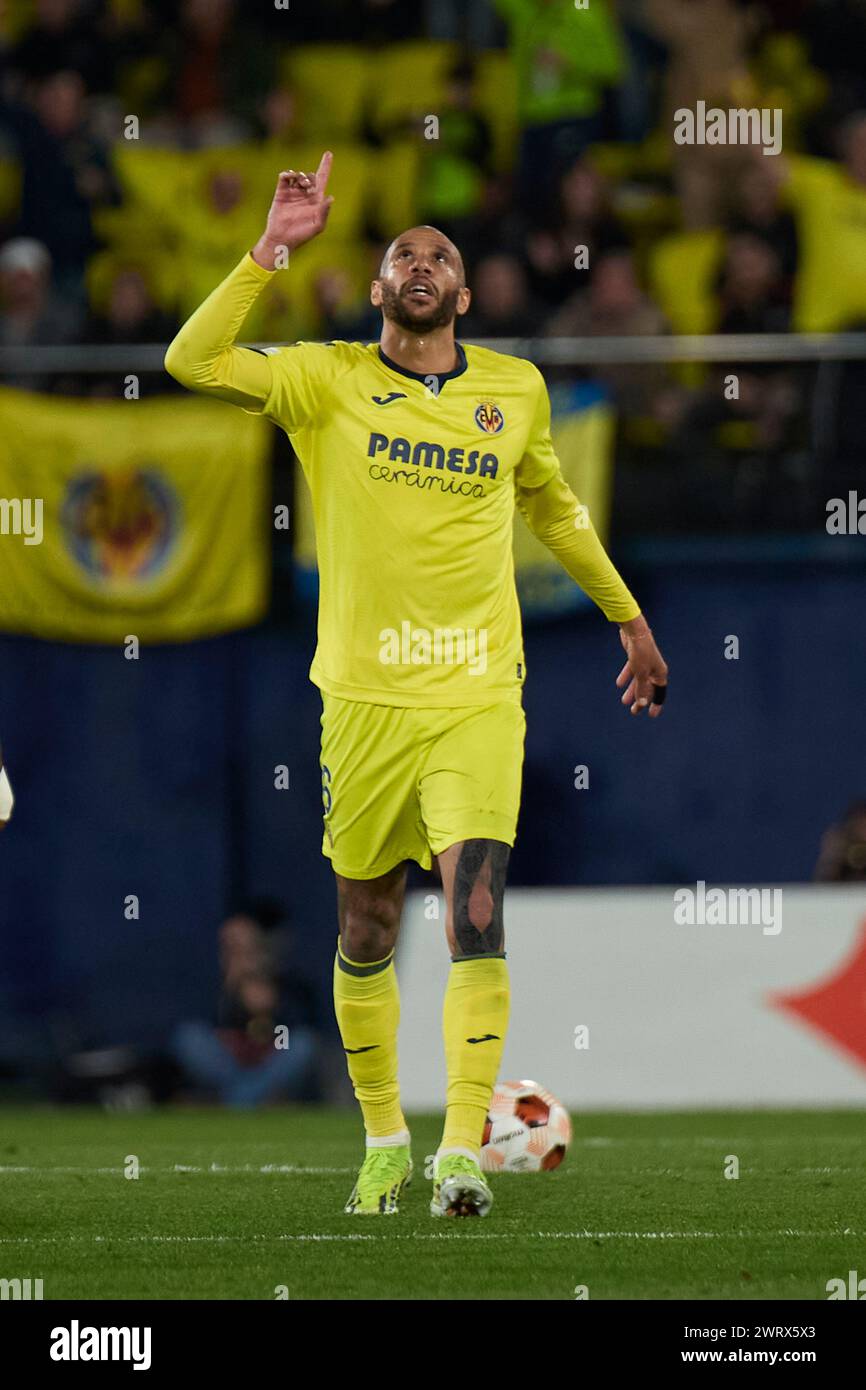 VILLARREAL, SPAIN MARCH 14 Etienne Capoue of Villarreal CF