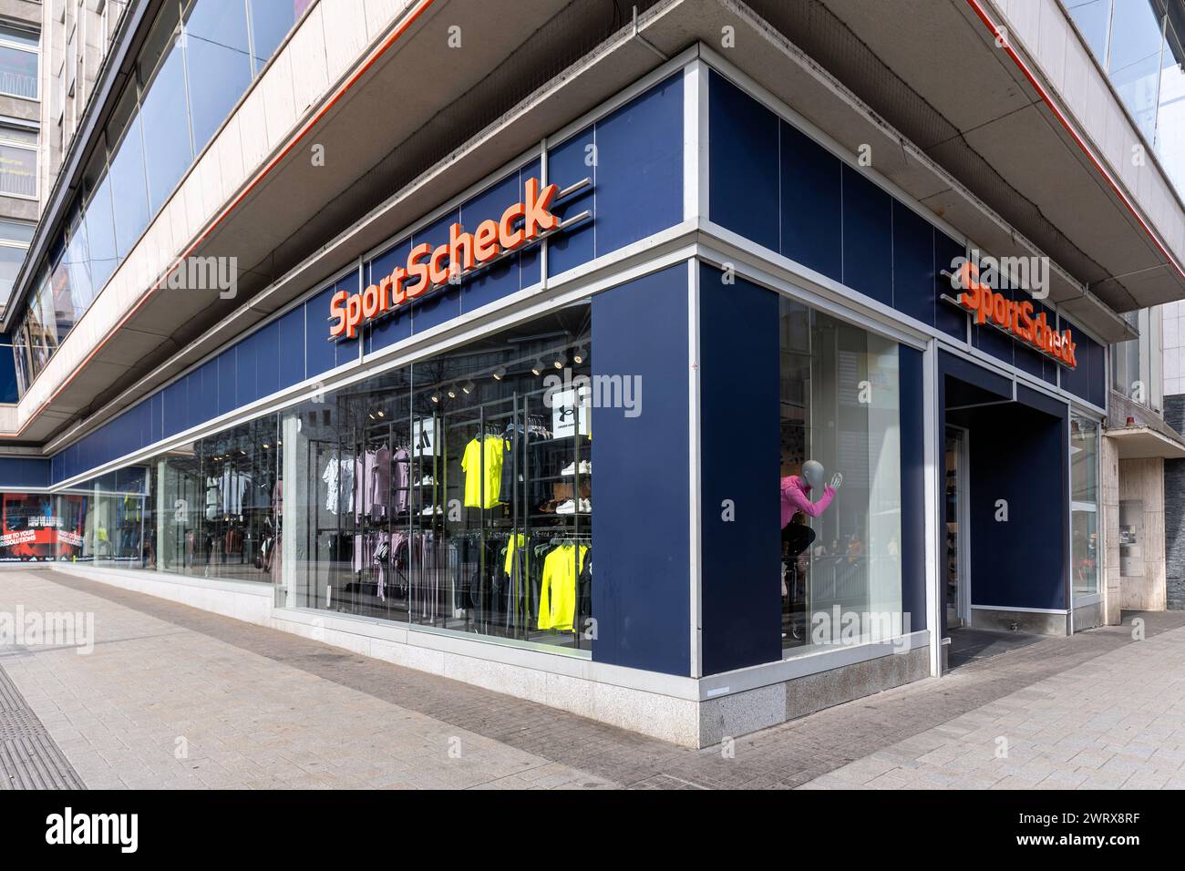 SportScheck store in Bielefeld, Germany Stock Photo