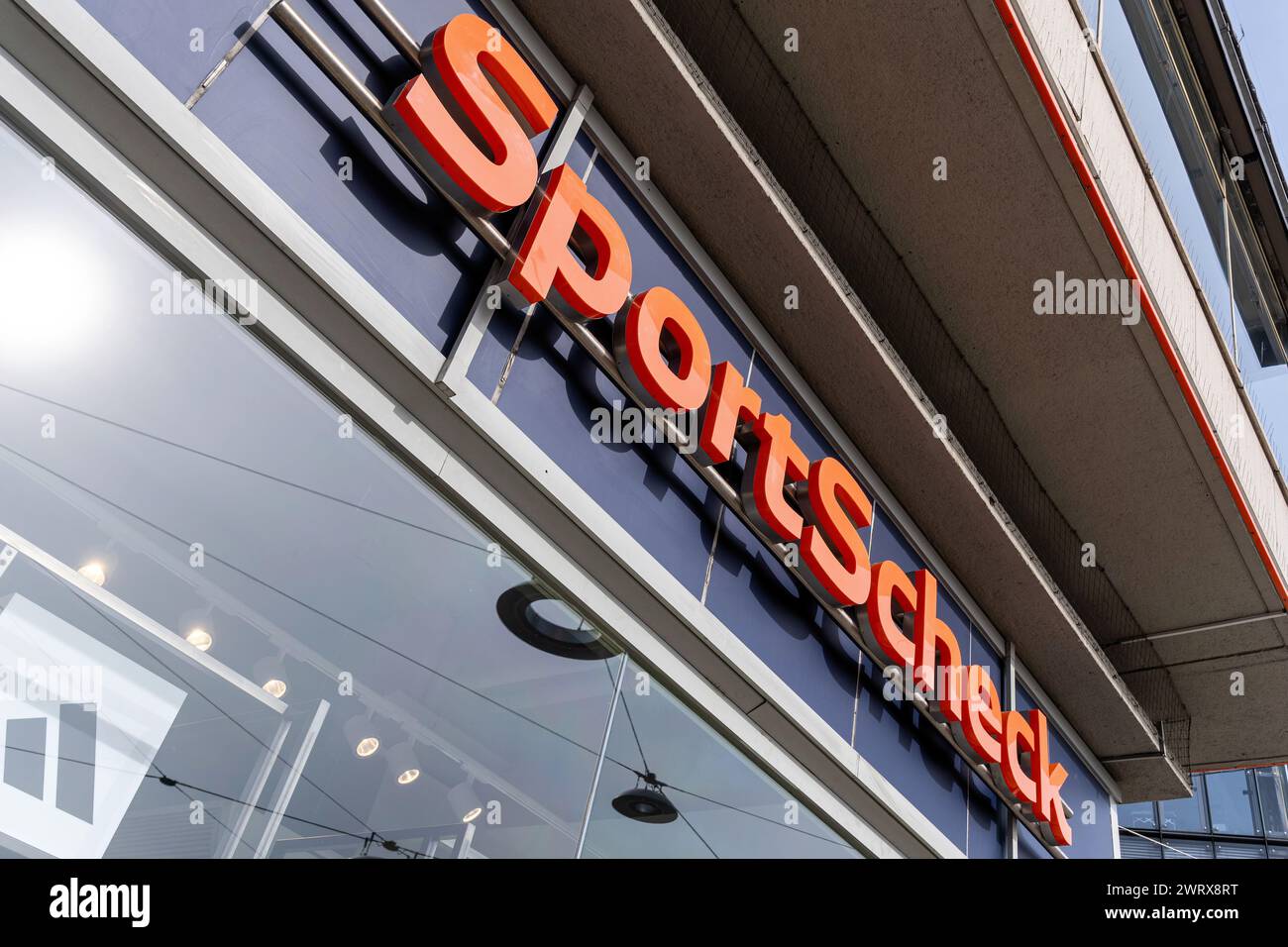 SportScheck store in Bielefeld, Germany Stock Photo