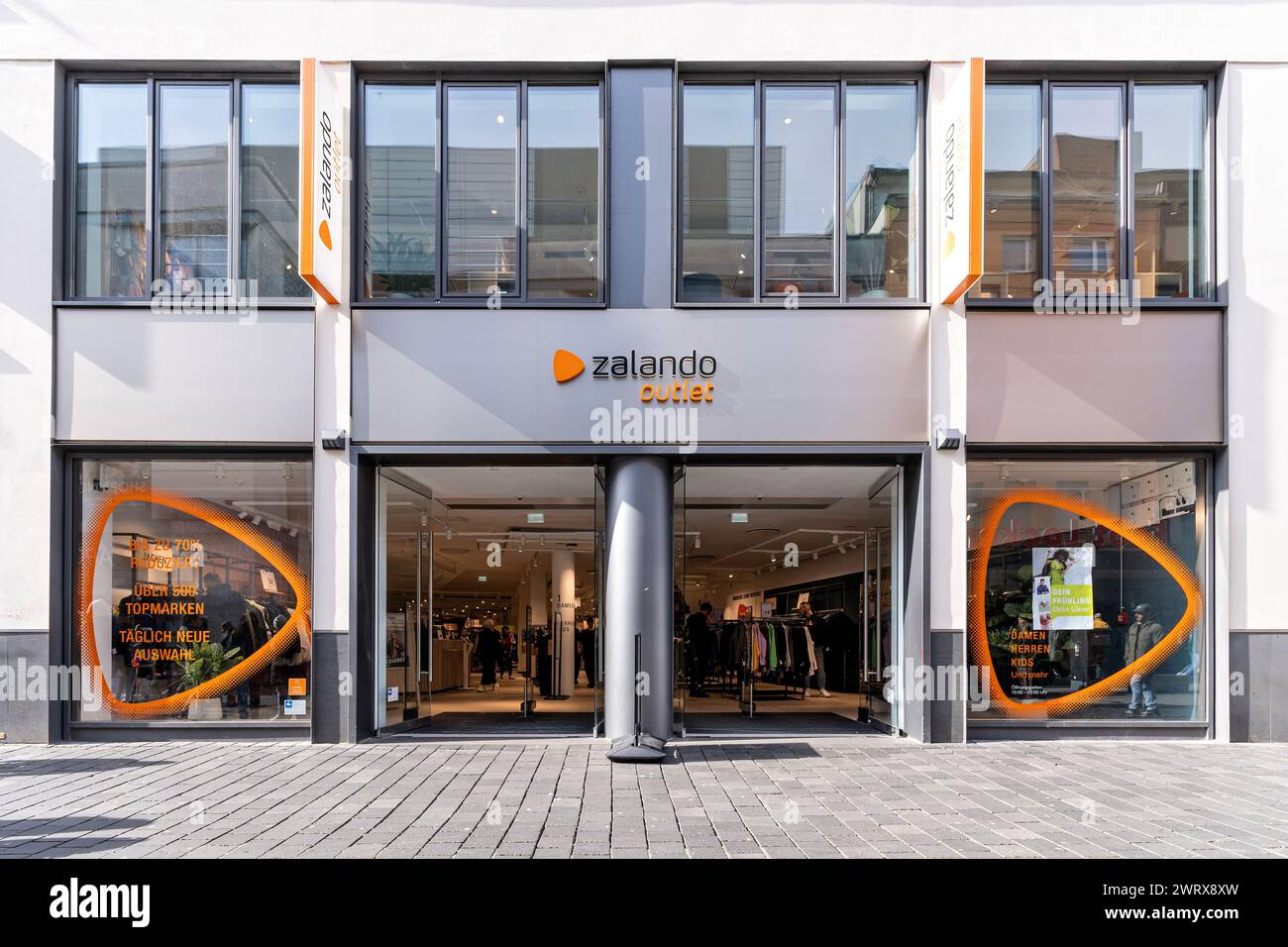 zalando outlet store in Bielefeld, Germany Stock Photo