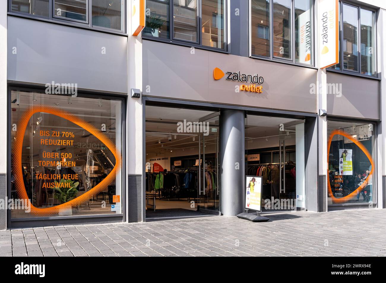 zalando outlet store in Bielefeld, Germany Stock Photo