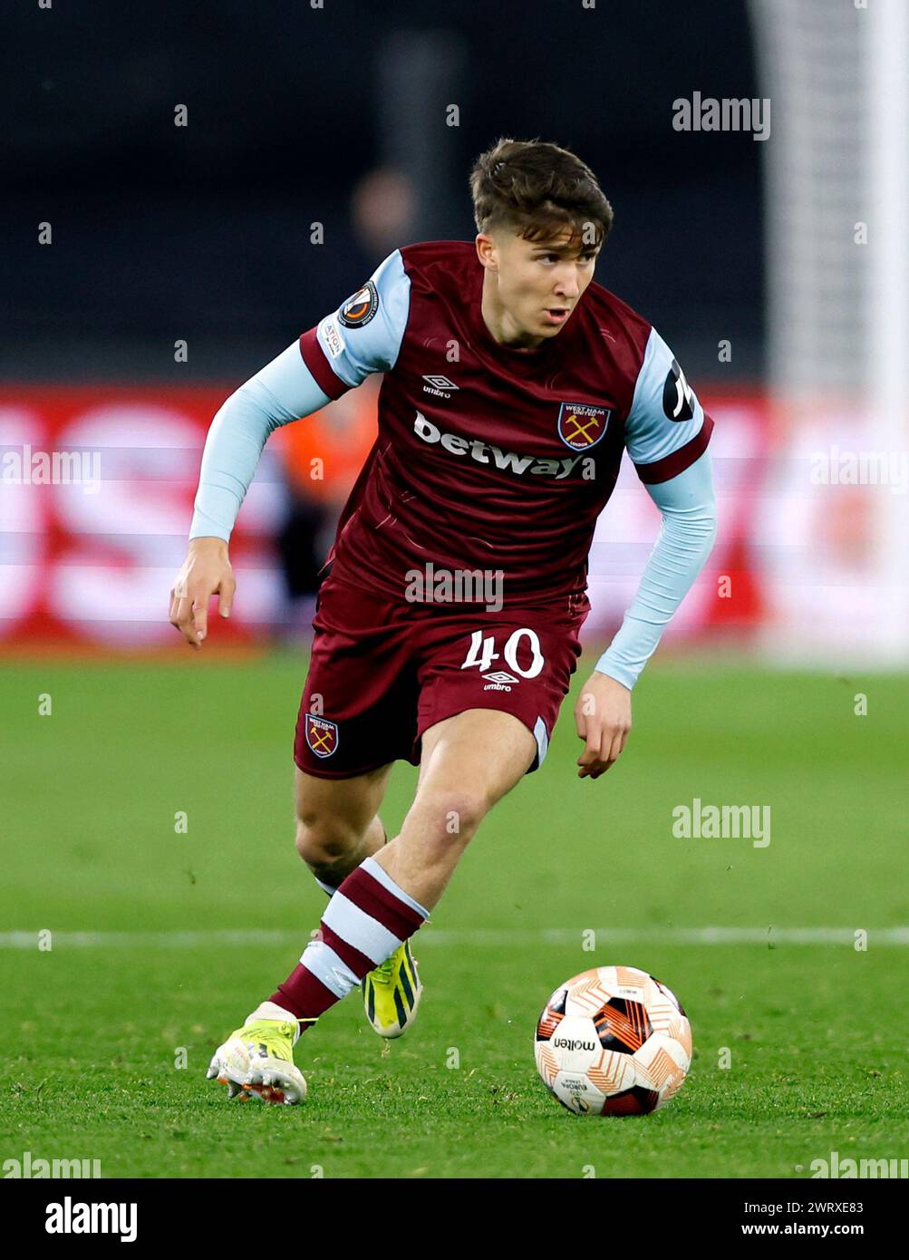 West Ham United's George Earthy during the UEFA Europa League Round of ...