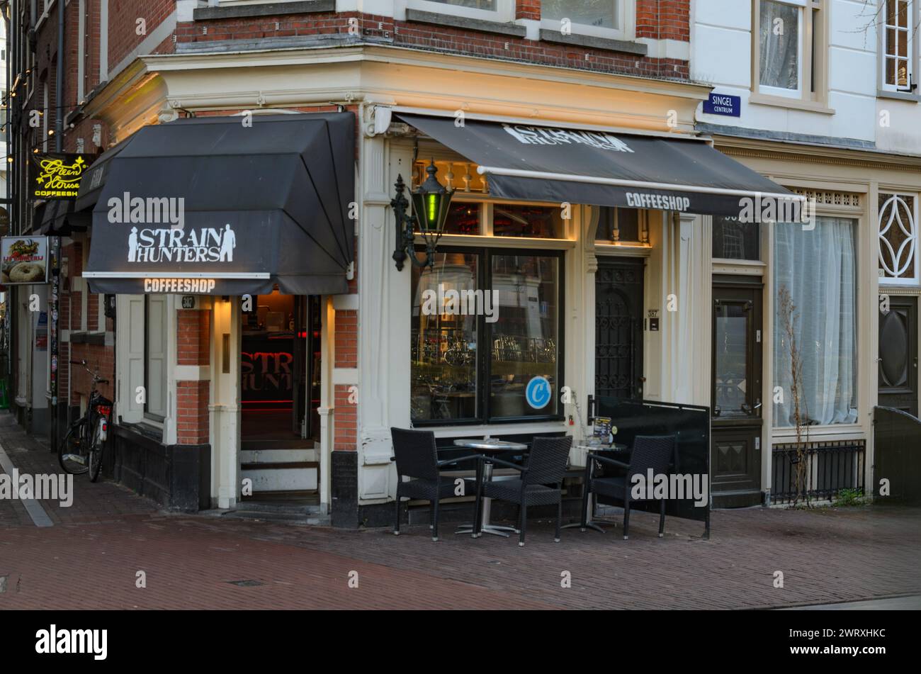 with outdoor seating. Amsterdam 2024Februar01 Stock Photo Alamy