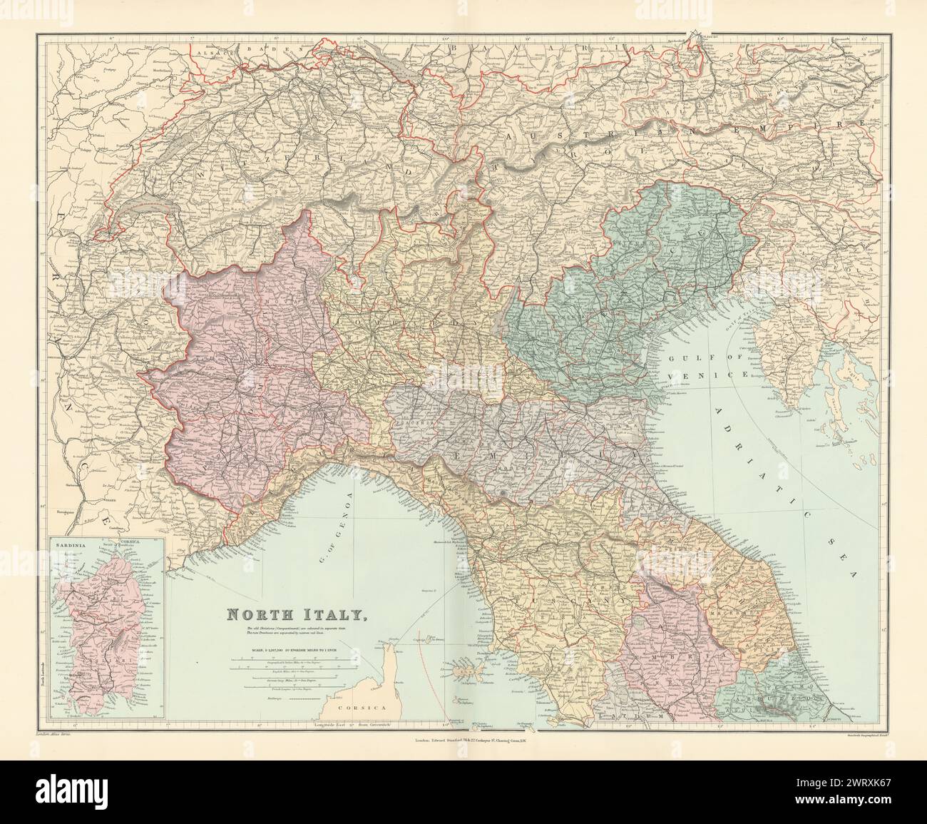 Trieste map hi-res stock photography and images - Alamy, image size:1300x1155