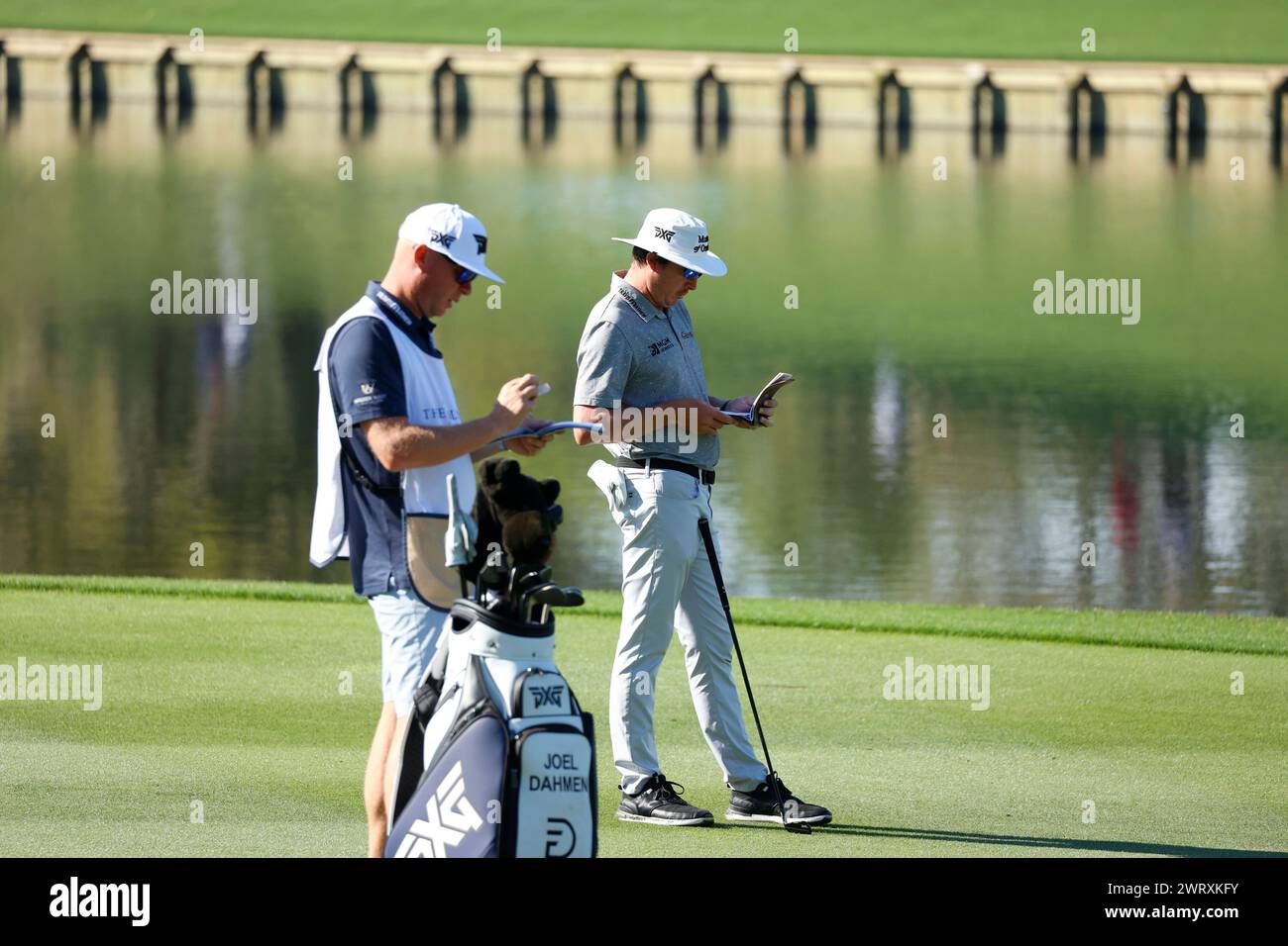 PONTE VEDRA BEACH, FL MARCH 14 PGA golfer Joel Dahmen plays his