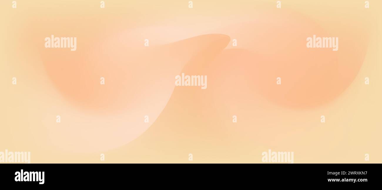 Beige gradient background. Warm neutral liquid texture. Horizontal abstract blurred gradient mesh template. Vector illustration. Stock Vector