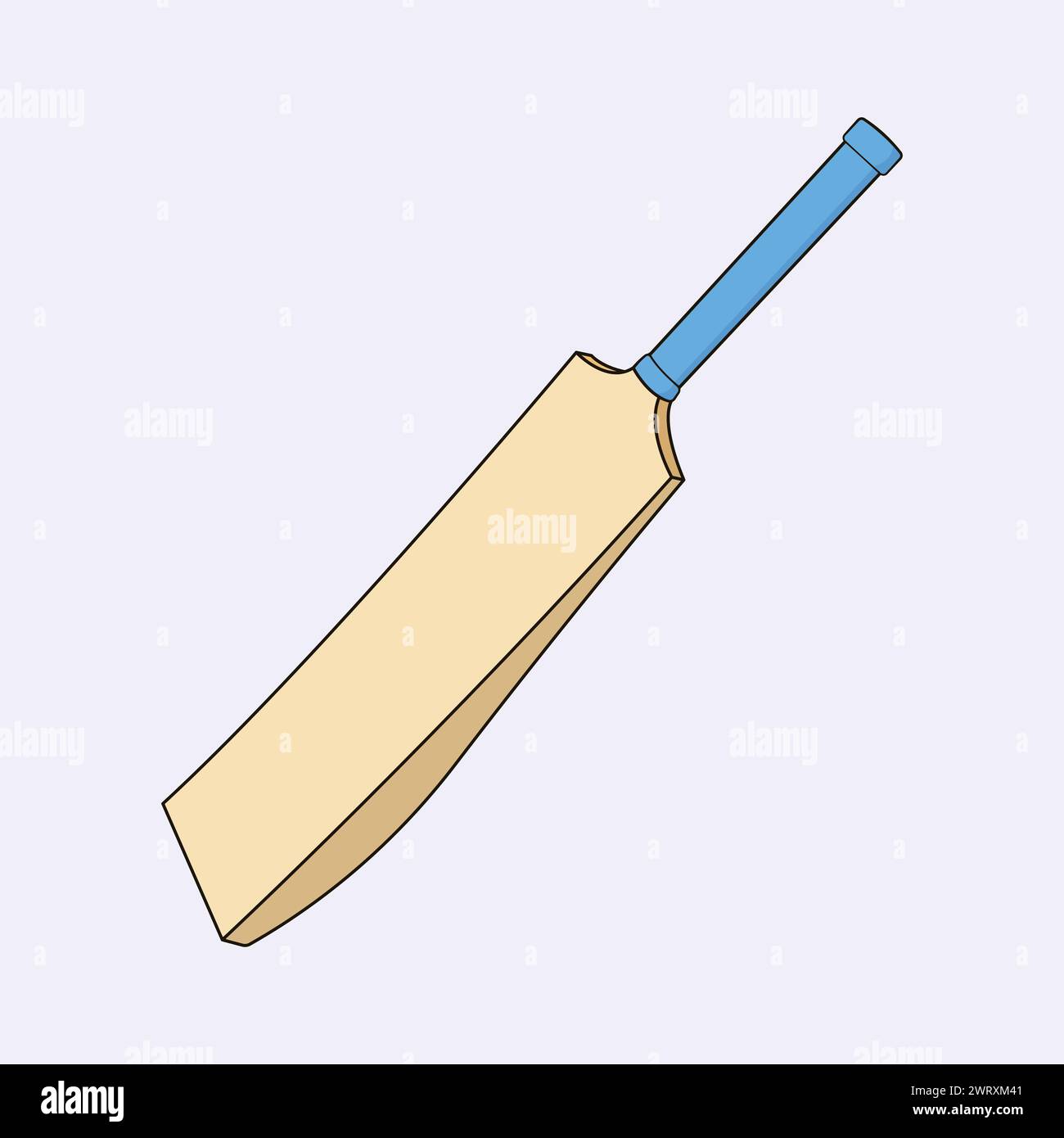 Cricket Bat Vector Illustration icon Cricket Sports Bat Icon Batsman Vector Stock Vector